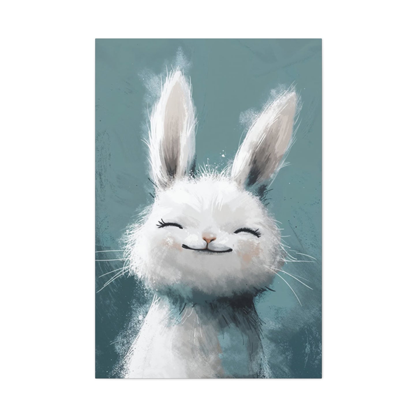 The Small White Bunny Wall Art & Canvas Prints