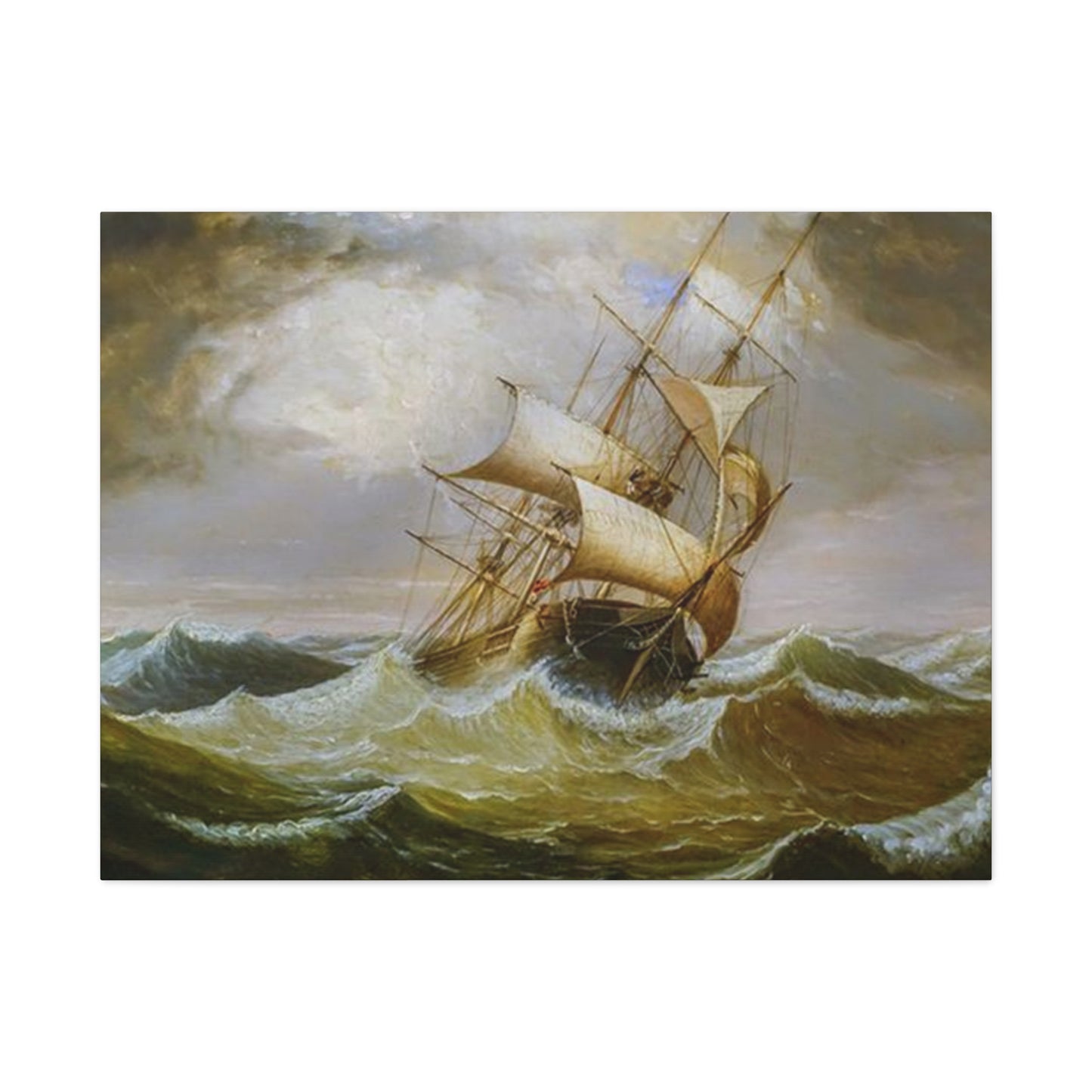Derailing Ship In Ocean Wall Art & Canvas Prints
