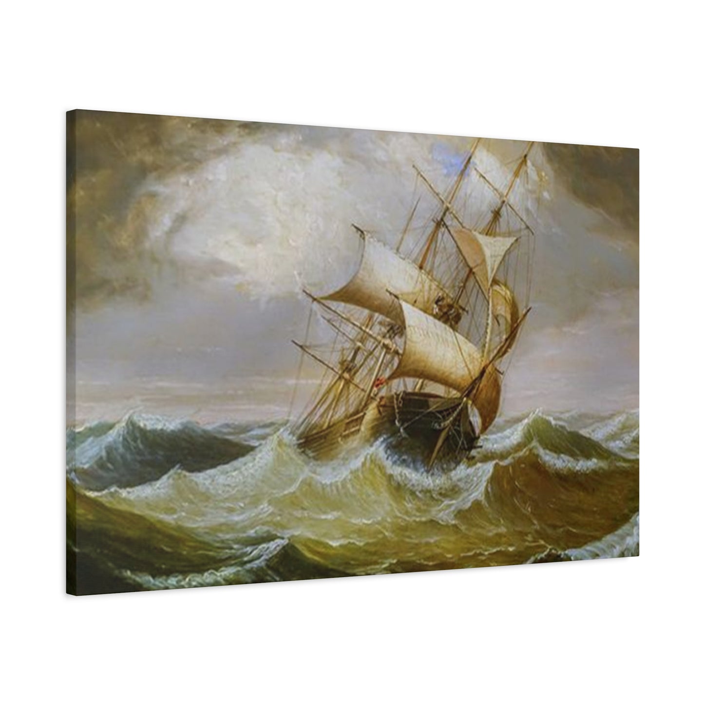 Derailing Ship In Ocean Wall Art & Canvas Prints