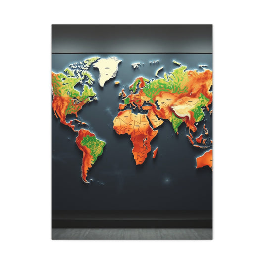 Collection World Map Art Art Wall Art & Canvas Print