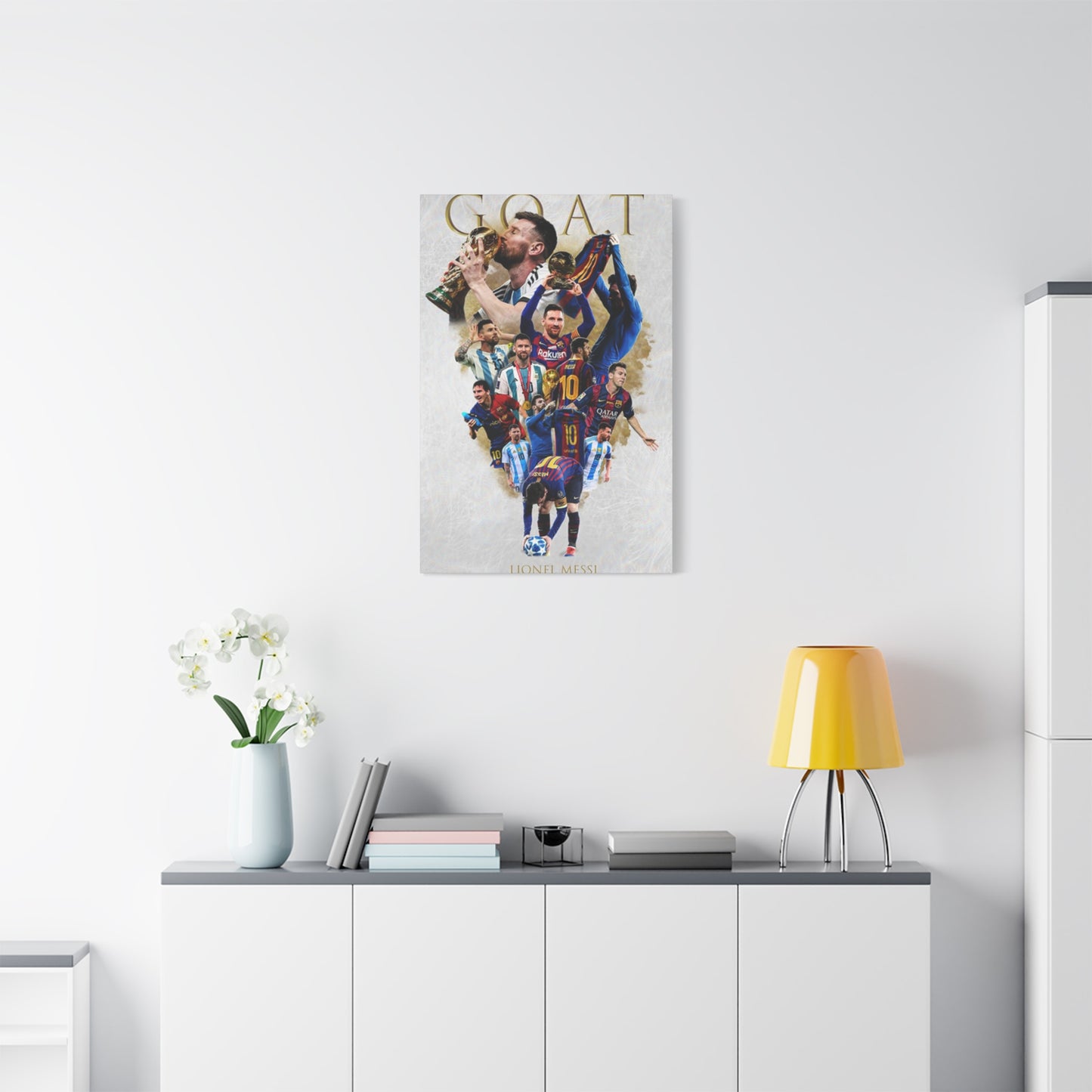 Leonel Messi The GOAT Wall Art & Canvas Prints