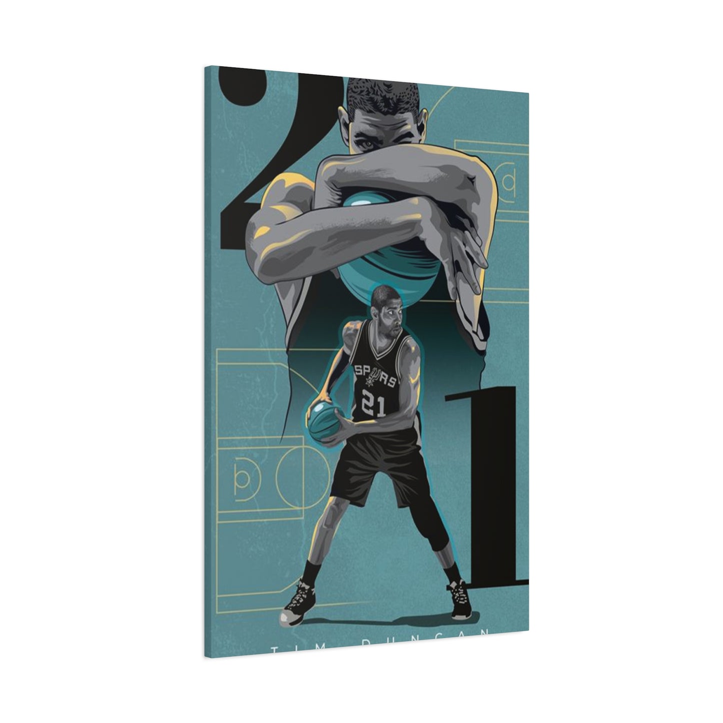 Tim Duncan Poster Wall Art & Canvas Prints