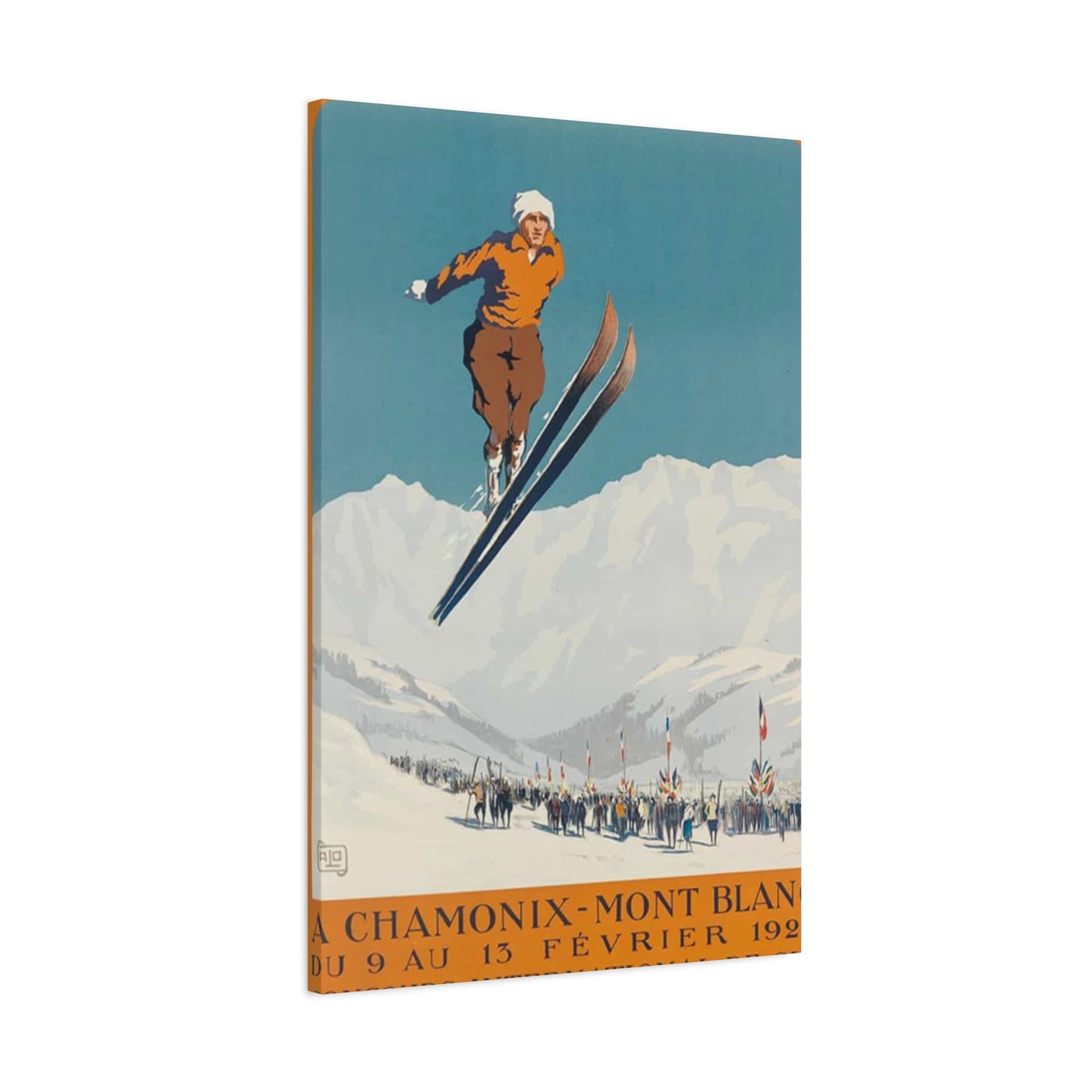 Skiing Competition Poster Wall Art & Canvas Prints