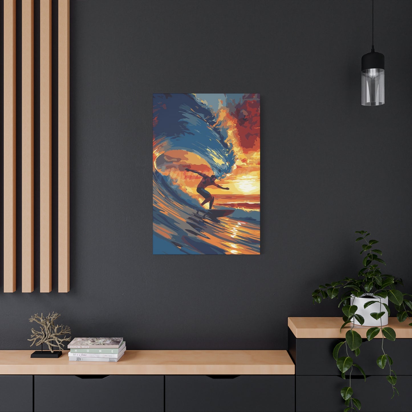 Surfing Abstract Wall Art & Canvas Prints