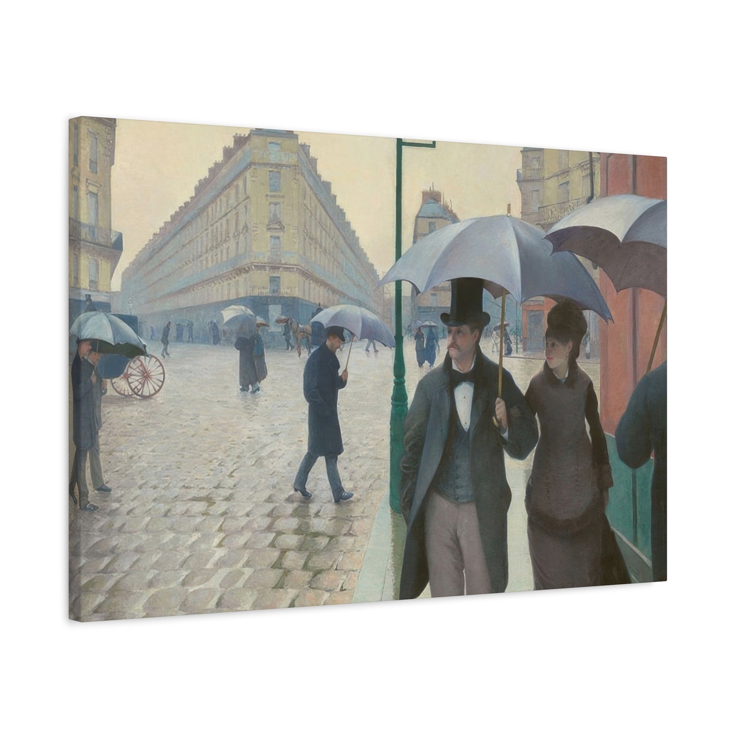 Paris Street Rainy Impression Wall Art & Canvas Prints