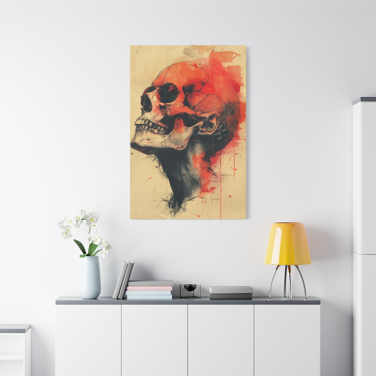 Red Skull Wall Art & Canvas Prints