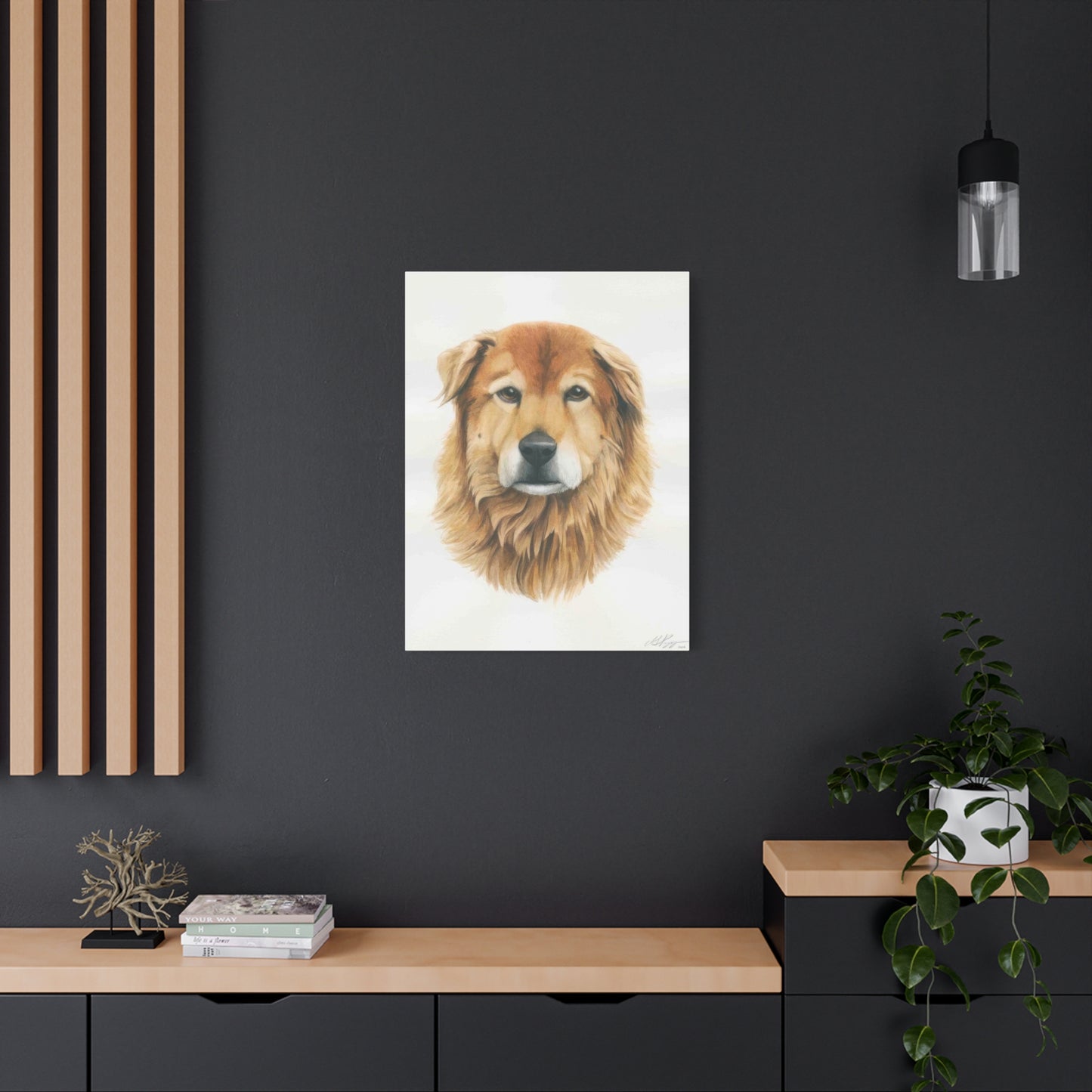 Grace Pop Furry Dog Wall Art & Canvas Prints