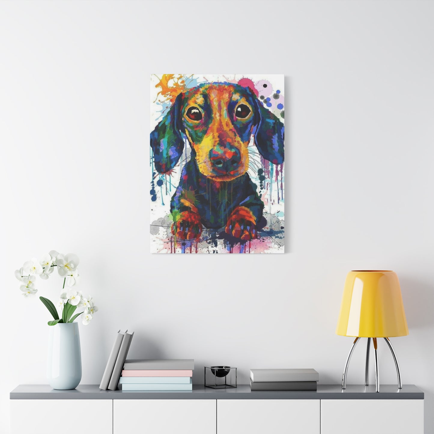 Dachshund Dog Color Wall Art & Canvas Prints