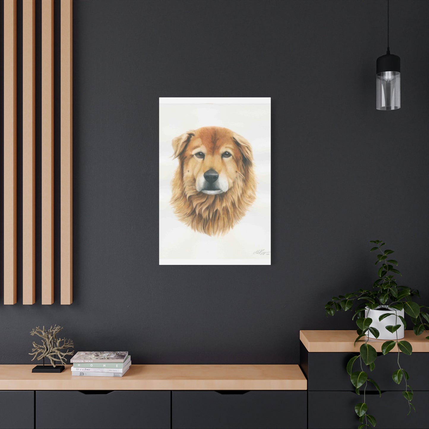 Grace Pop Furry Dog Wall Art & Canvas Prints
