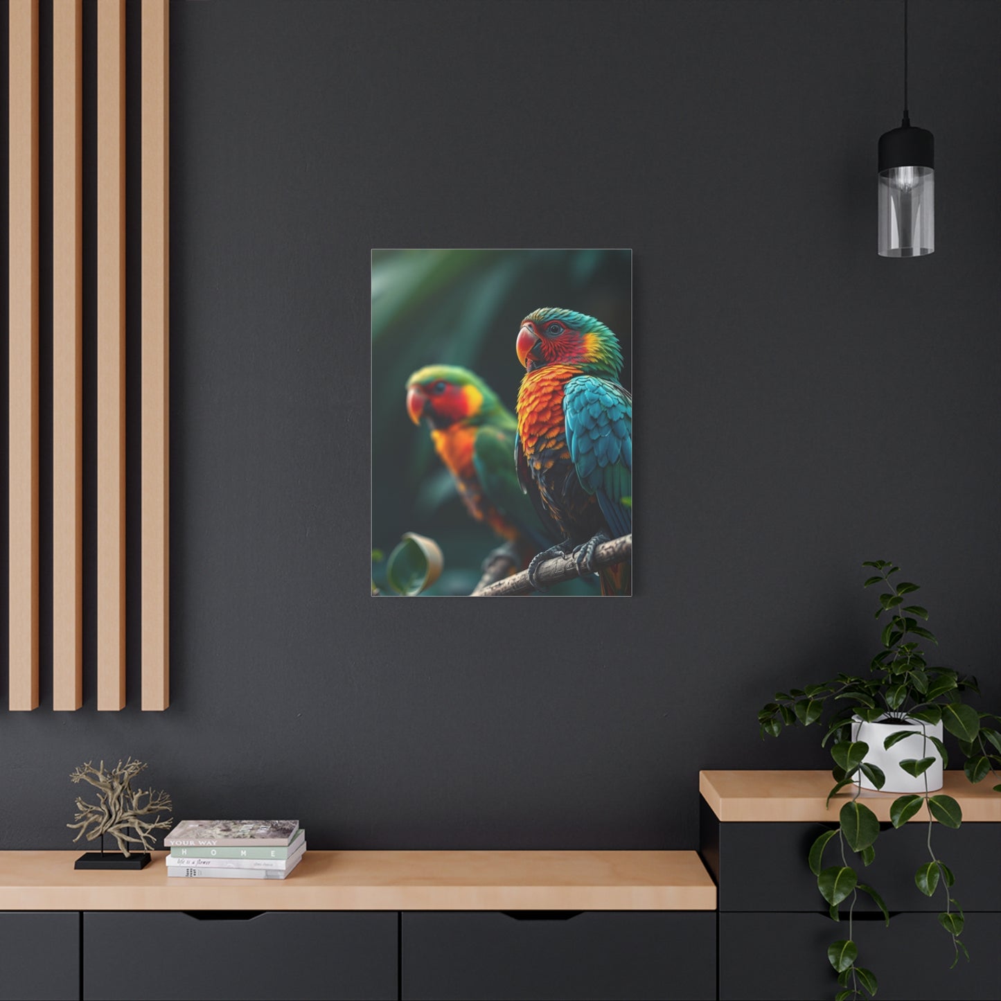 Tropical Birds Art Luxury Canvas Wall Art & Canvas Print
