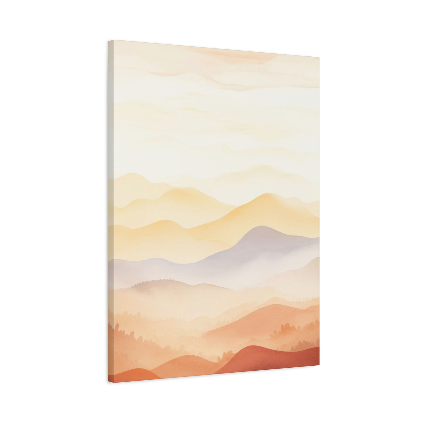 Warm Mountain Range Earth Tones Wall Art & Canvas Prints