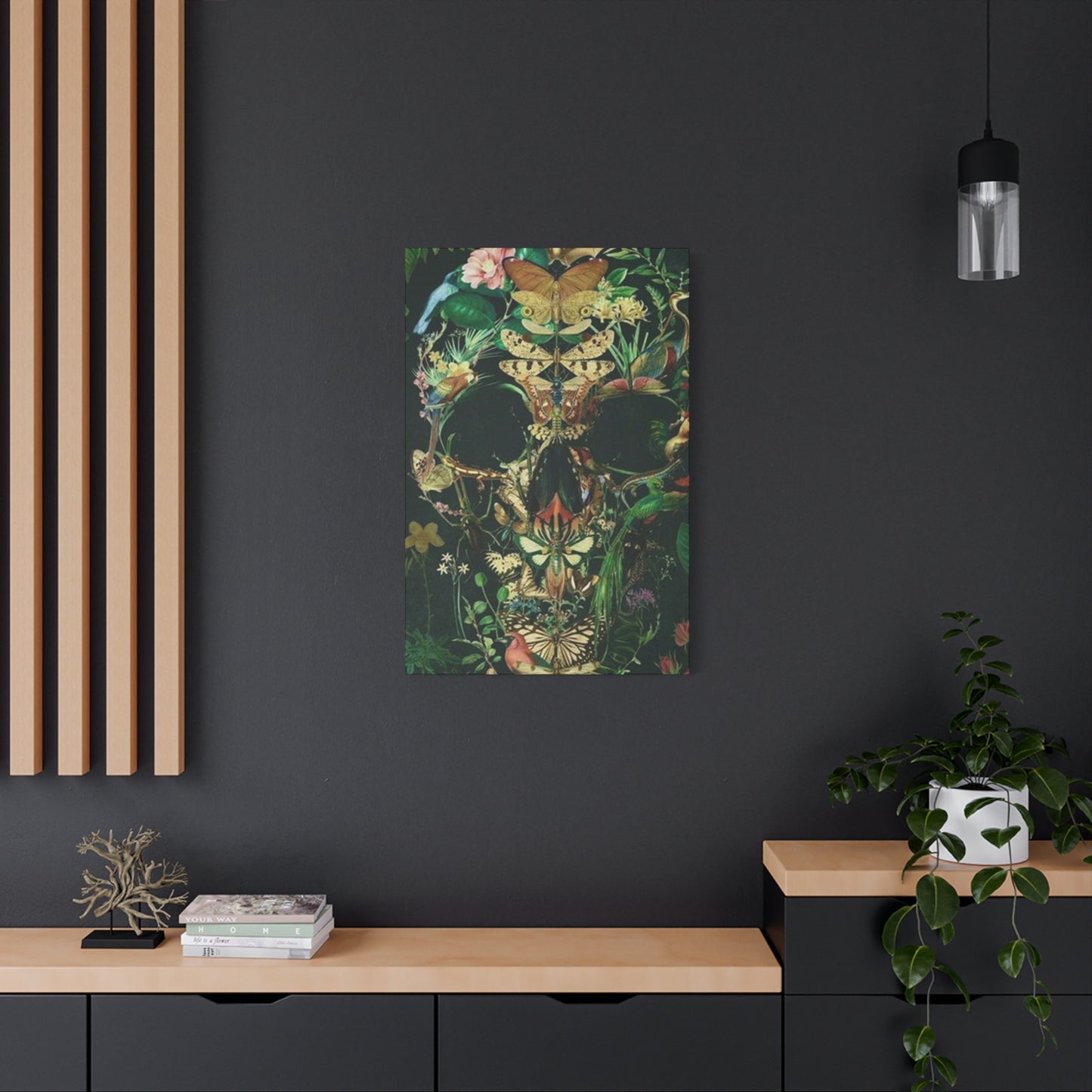Skull Of Flora And Fauna Wall Art & Canvas Prints