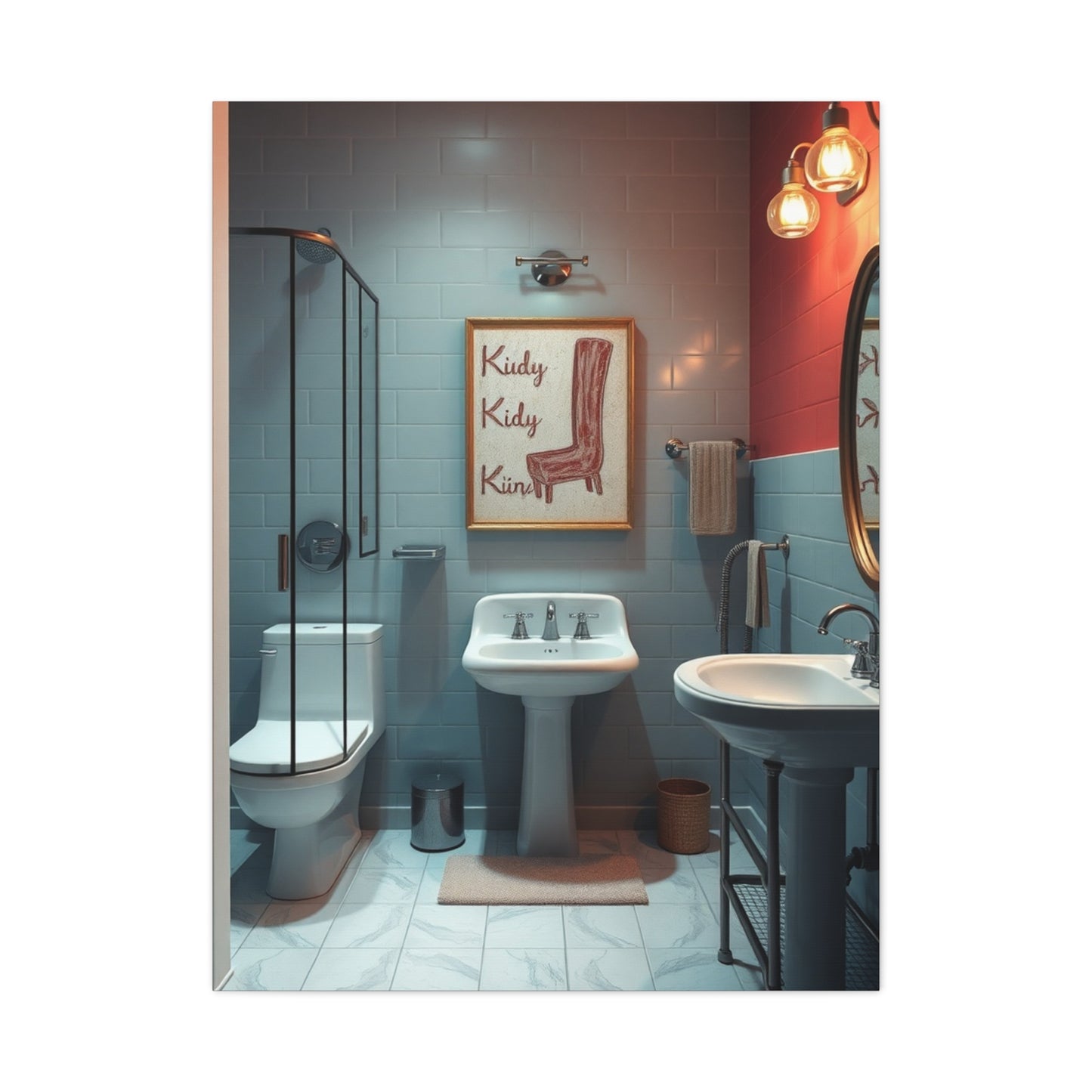 Kid’s Bathroom Art Refined Canvas Wall Art & Canvas Print