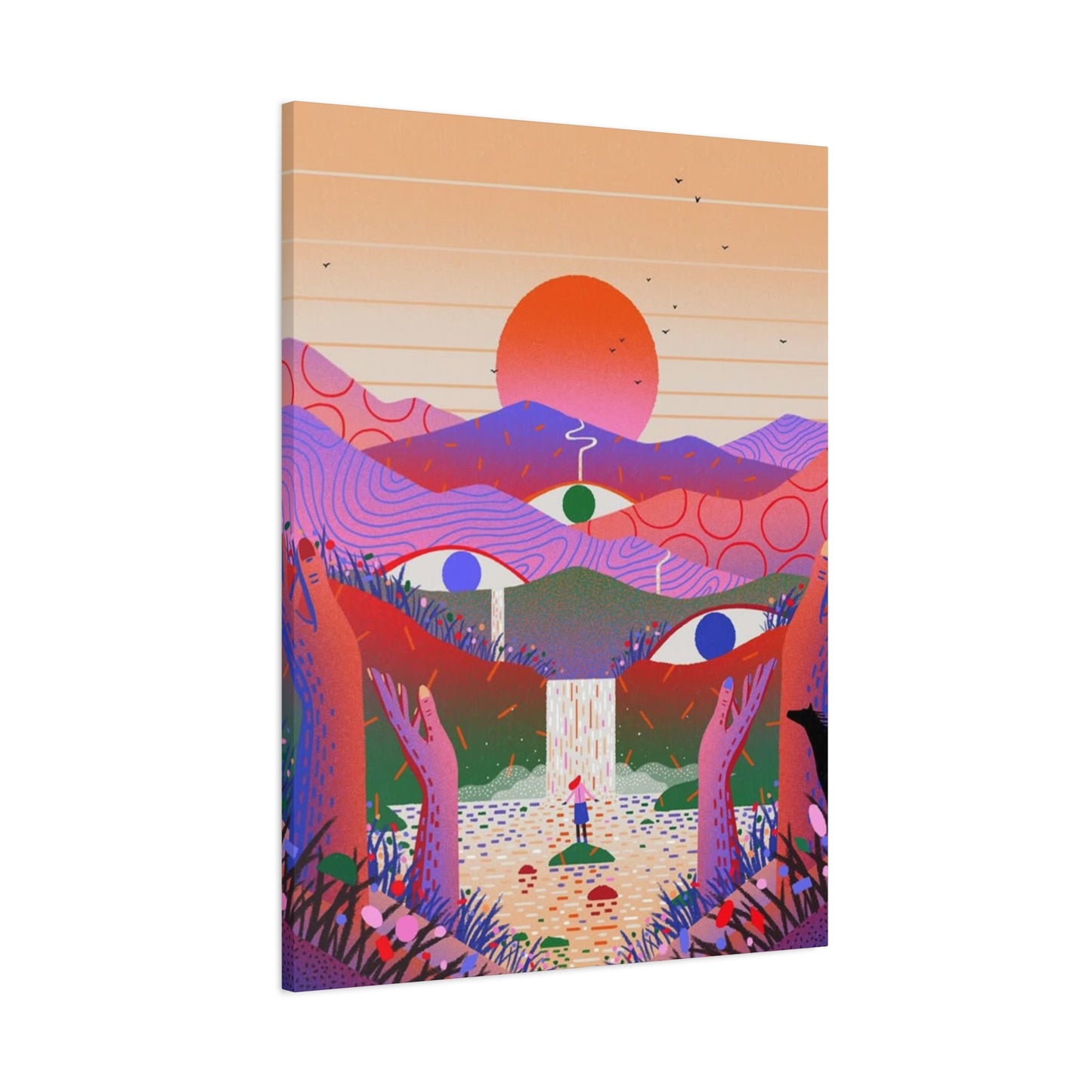 Three Eyes Colorful Wall Art & Canvas Prints