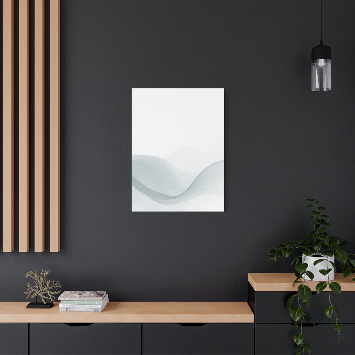 Misty Horizon Wave Wall Art & Canvas Prints
