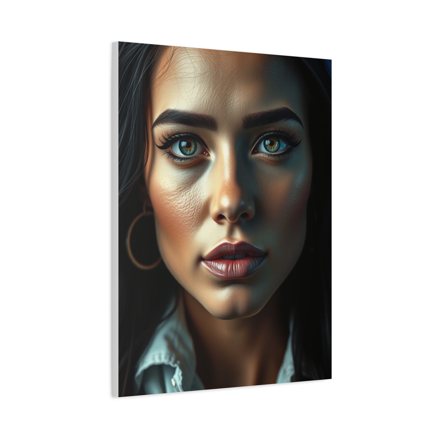 Elite Black, White & Blue Art Vision Wall Art & Canvas Print