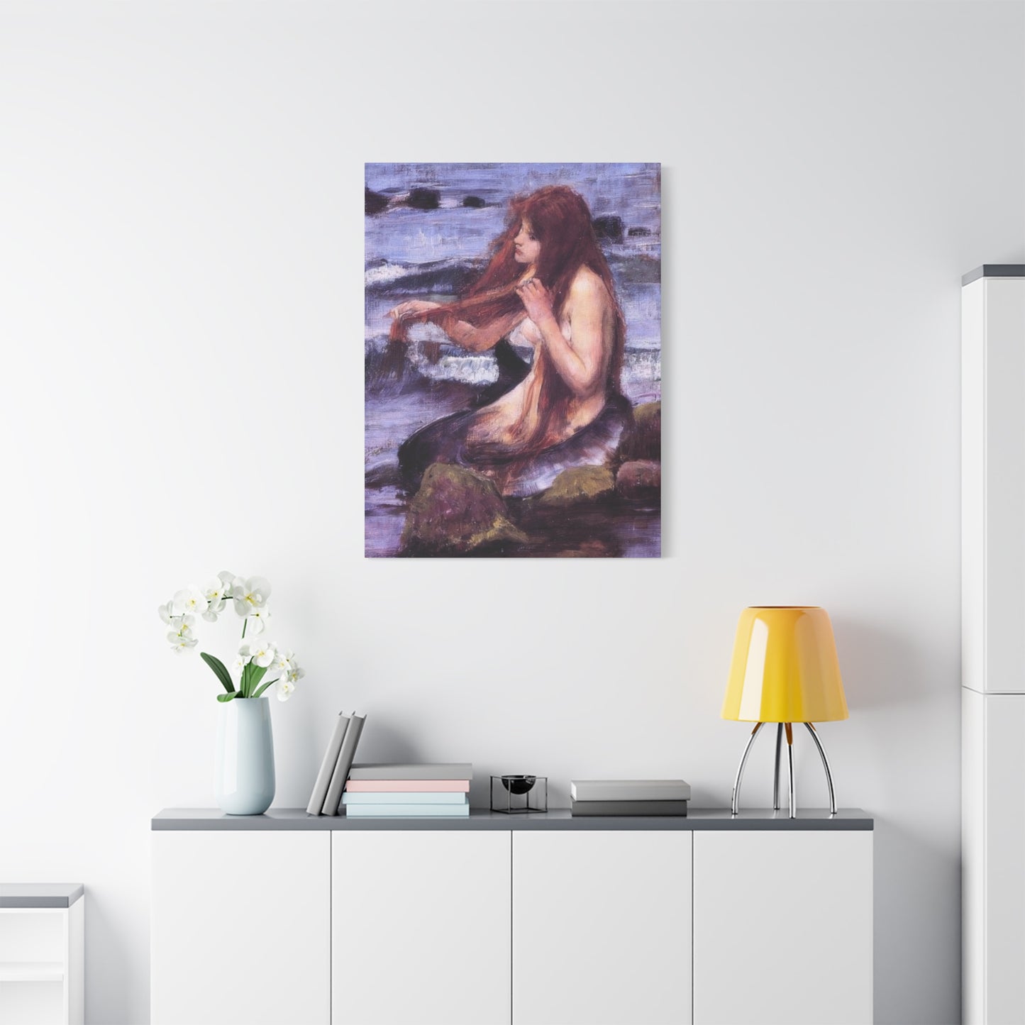 John William Sketch For A Mermaid Wall Art & Canvas Prints