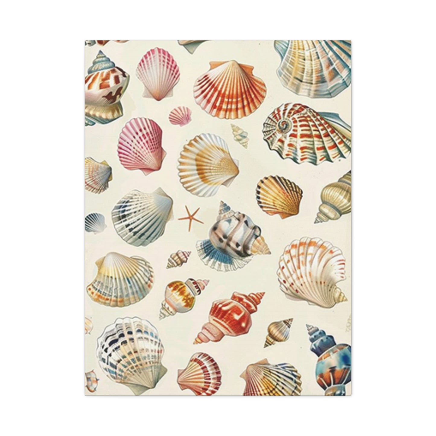 Colorful Shell Painting Wall Art & Canvas Prints