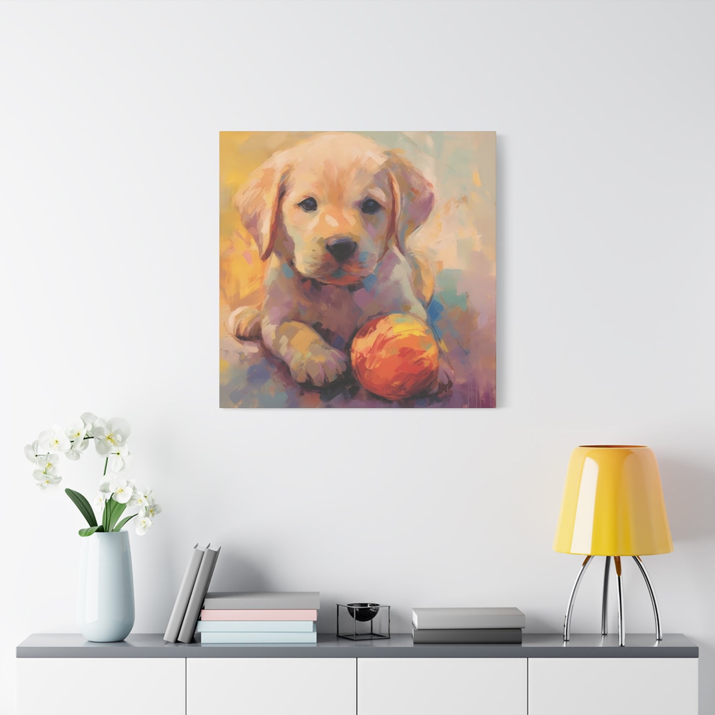Playful Puppy Dog Wall Art & Canvas Prints