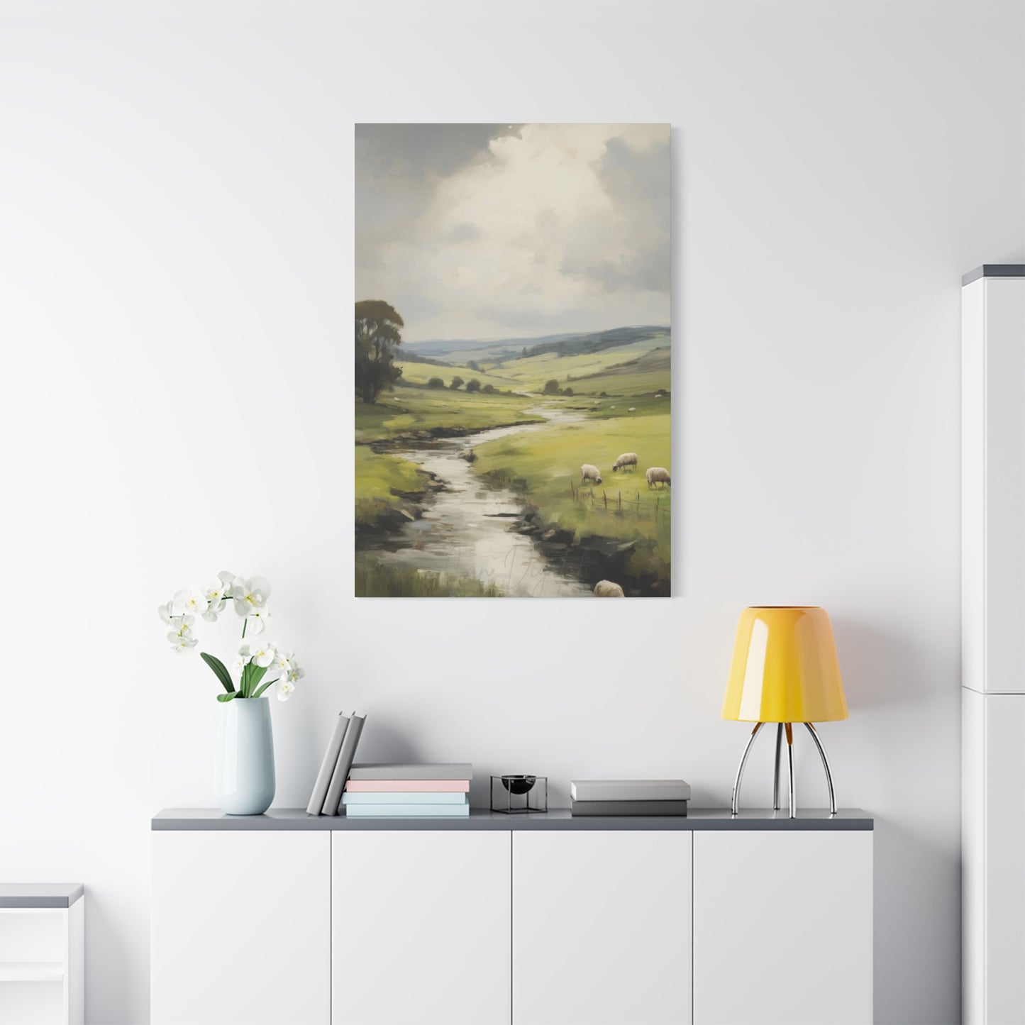 Countryside Water Stream Wall Art & Canvas Prints