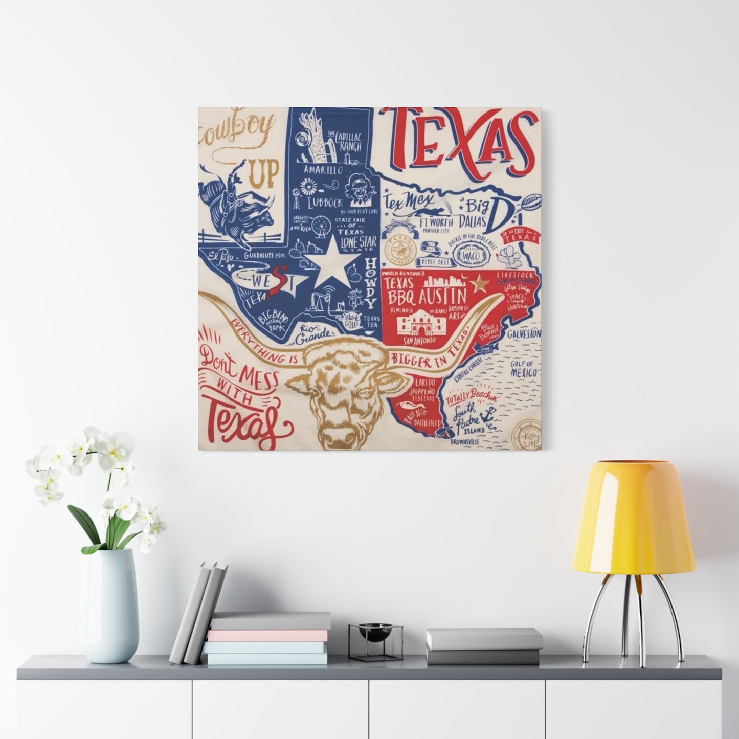 Texas Poster Wall Art & Canvas Prints