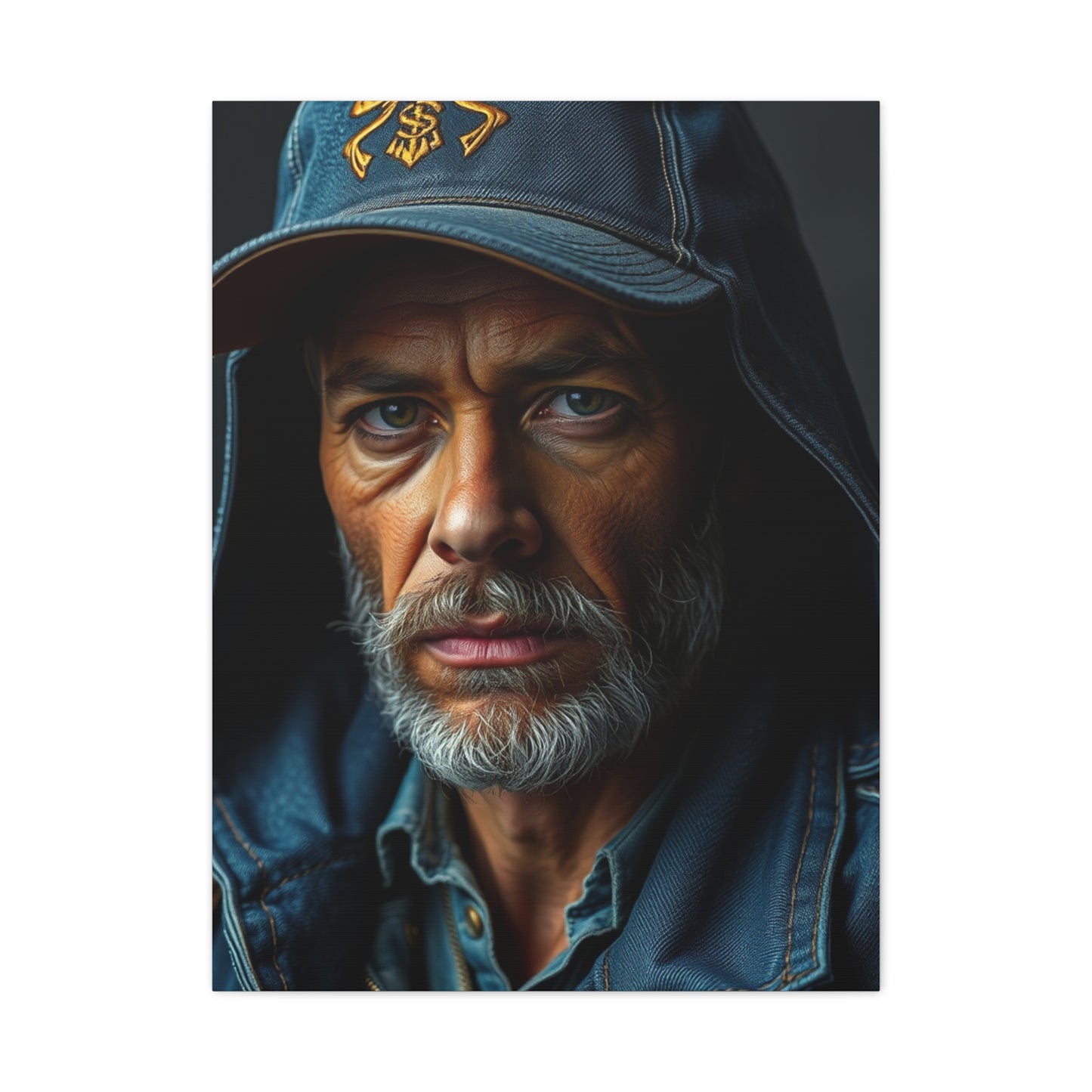 Denim and Leather Art Luxury Canvas Wall Art & Canvas Print