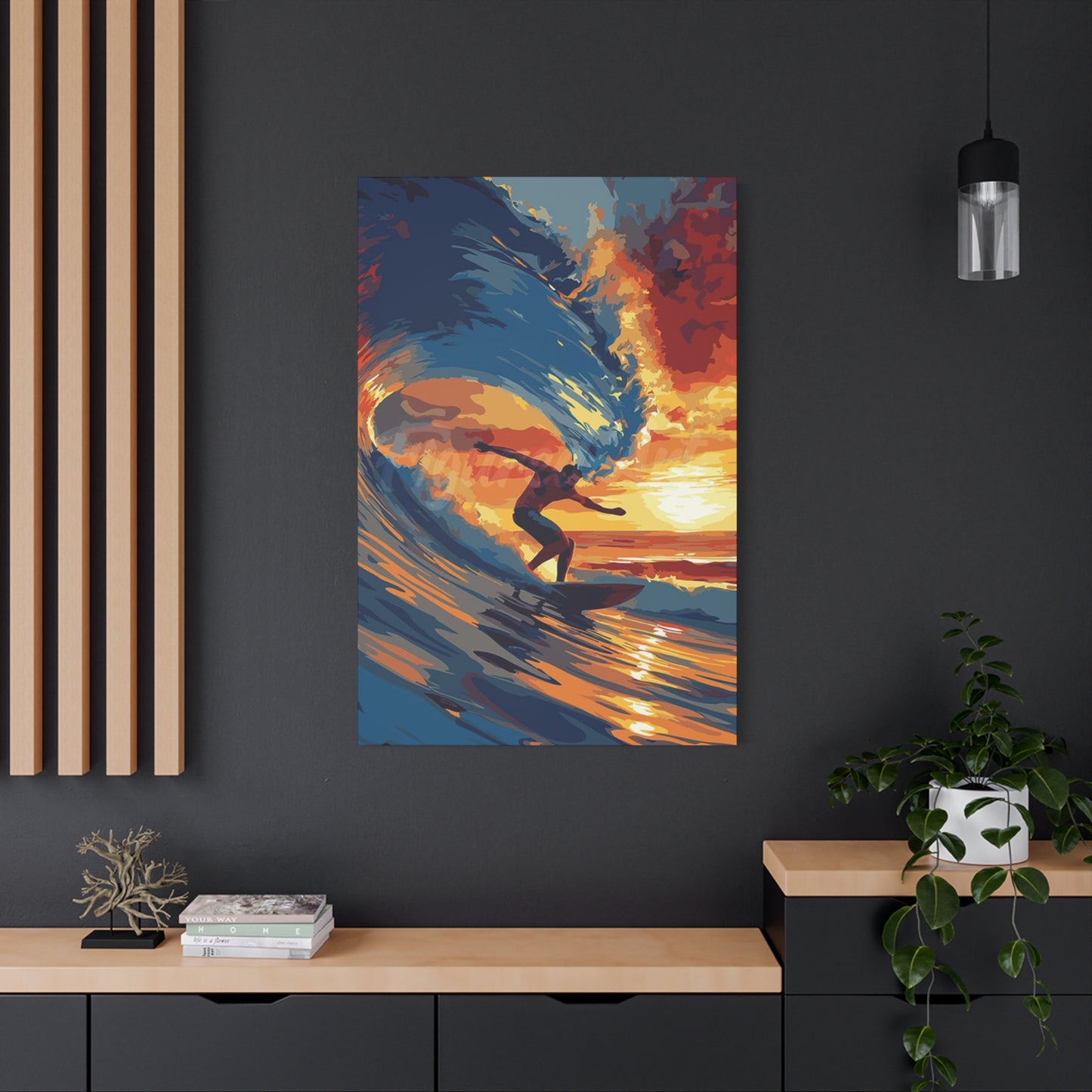 Surfing Abstract Wall Art & Canvas Prints