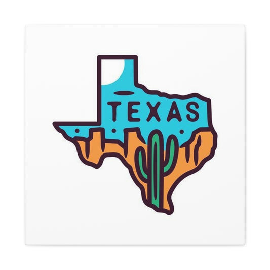 Texas Map Drawing Poster Wall Art & Canvas Prints