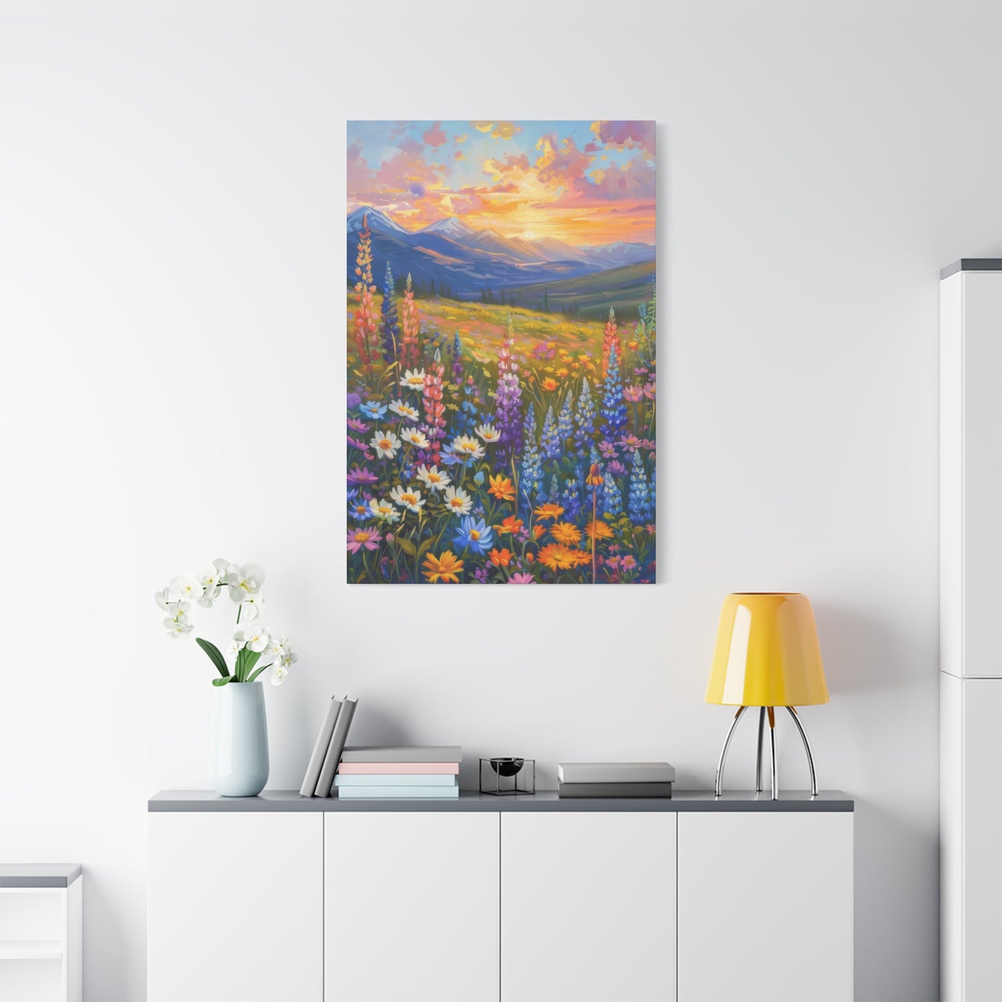Colorful Flower Sunset Wall Art & Canvas Prints