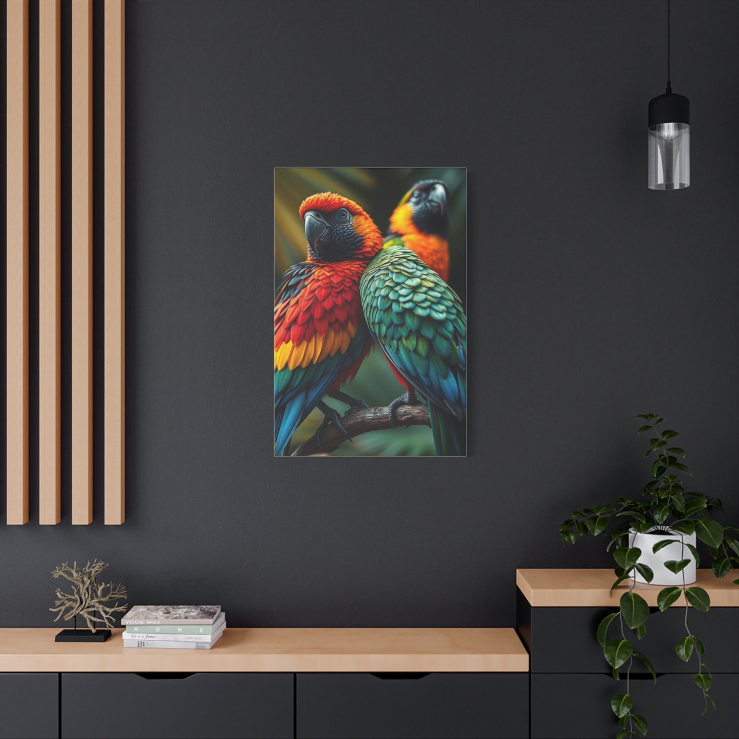 Tropical Birds Art Supreme Gallery Wall Art & Canvas Print