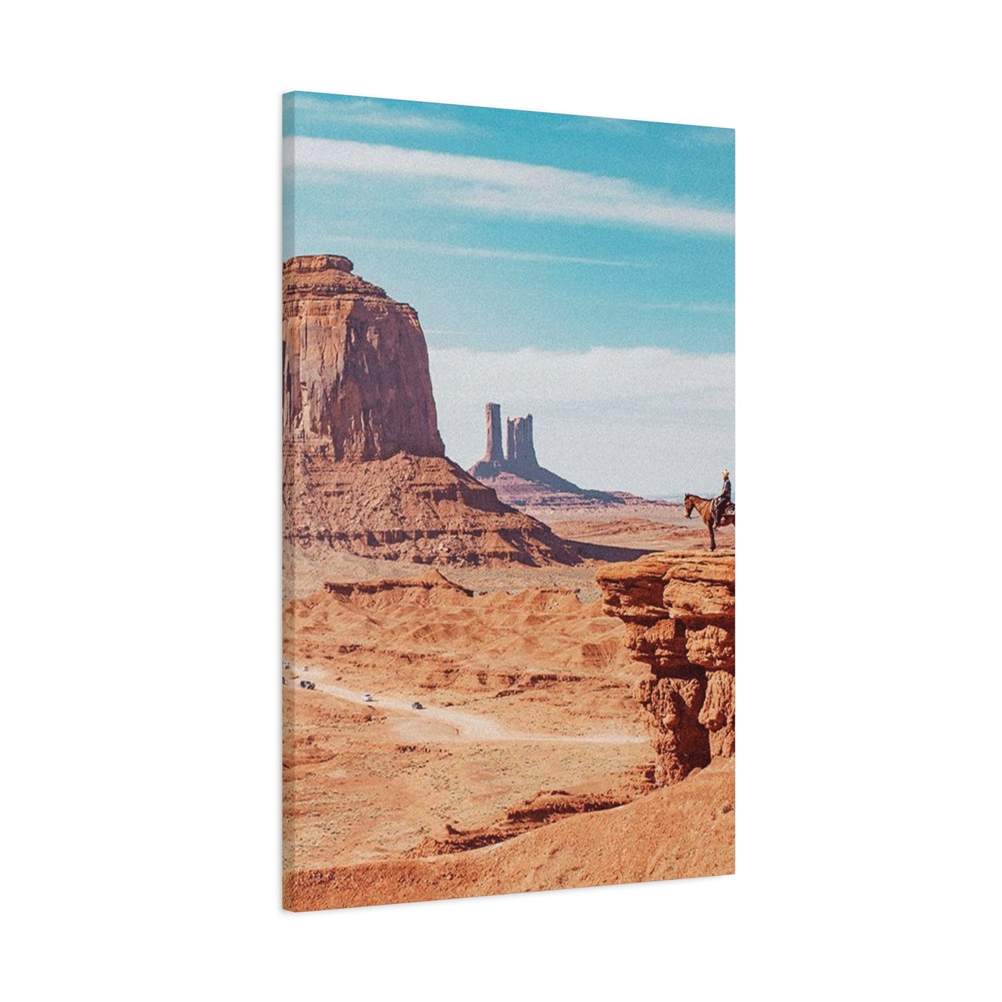 Cowboy In Grand Canyon Of Arizona Wall Art & Canvas Prints