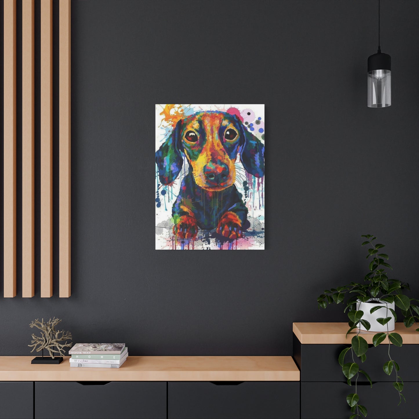 Dachshund Dog Color Wall Art & Canvas Prints
