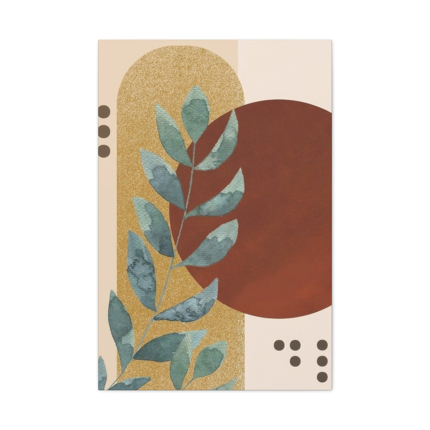 Abstract Plant Earth Tones Wall Art & Canvas Prints
