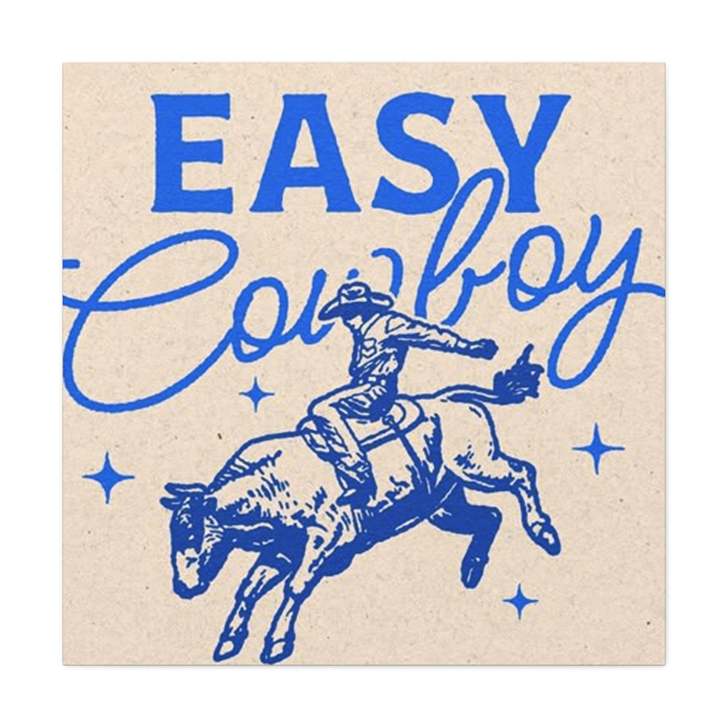 Easy Cowboy Drawing Wall Art & Canvas Prints