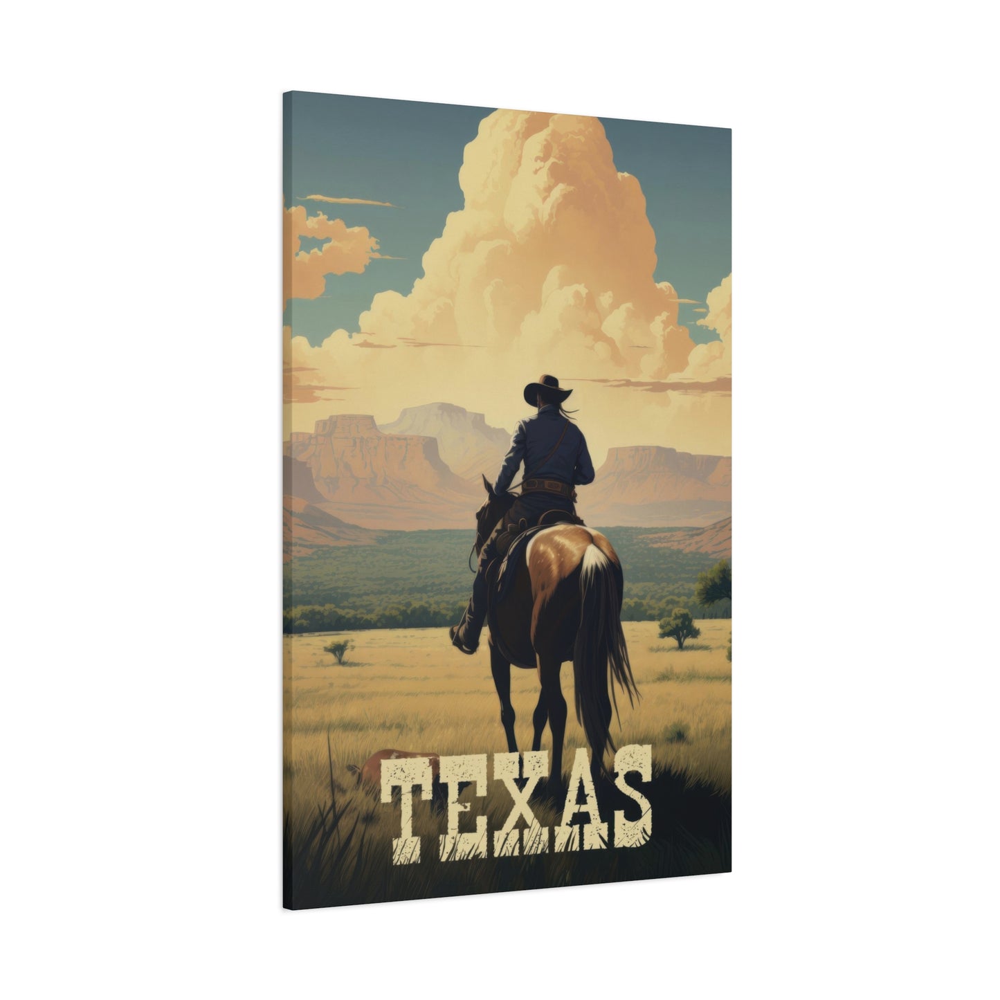 Cowboy Texas Poster Wall Art & Canvas Prints