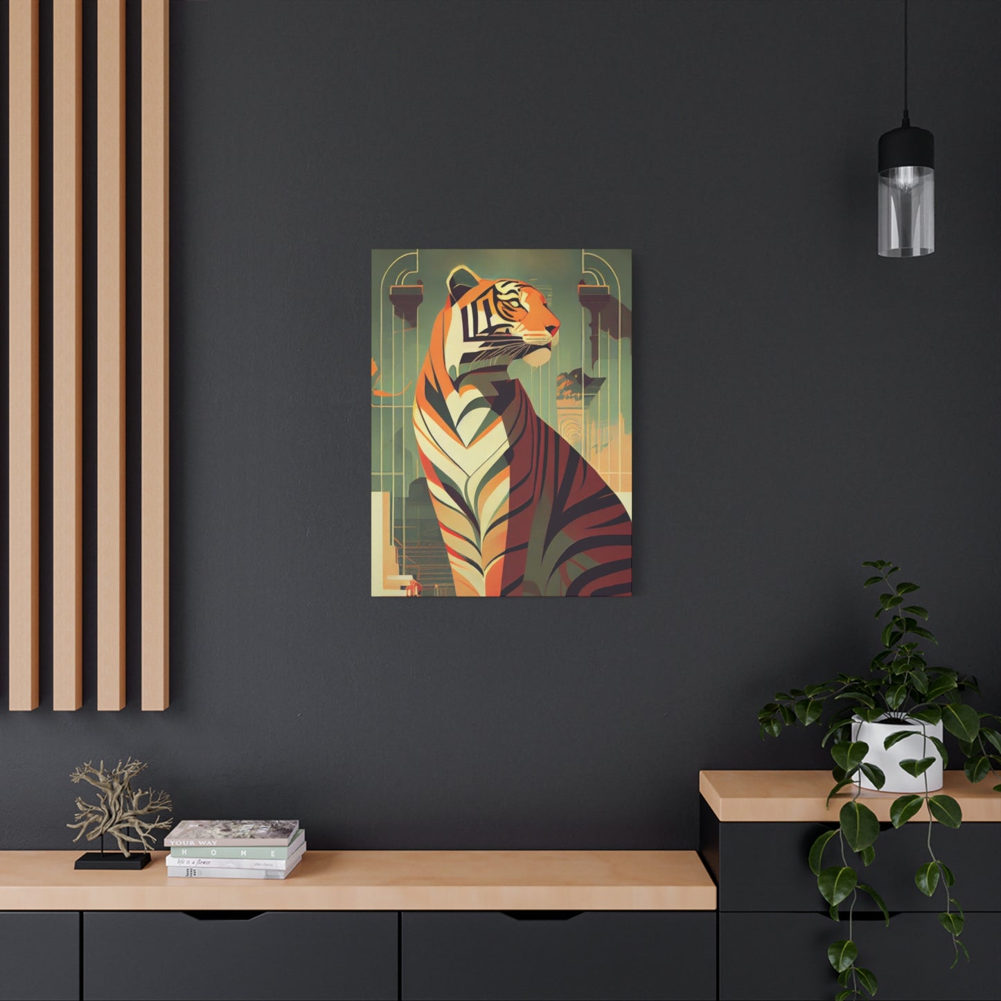 Tiger Posing Portrait Deco Wall Art & Canvas Prints