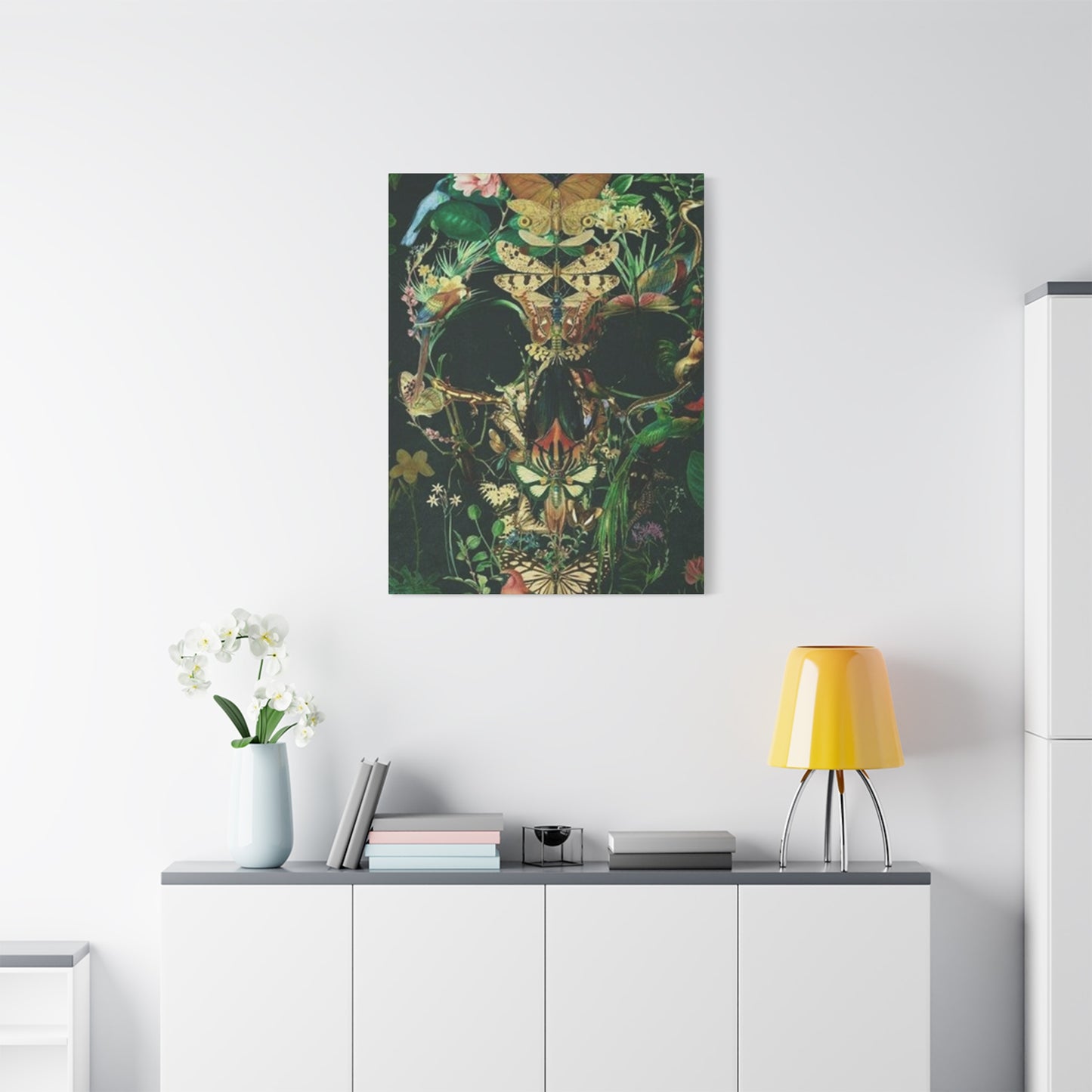 Skull Of Flora And Fauna Wall Art & Canvas Prints