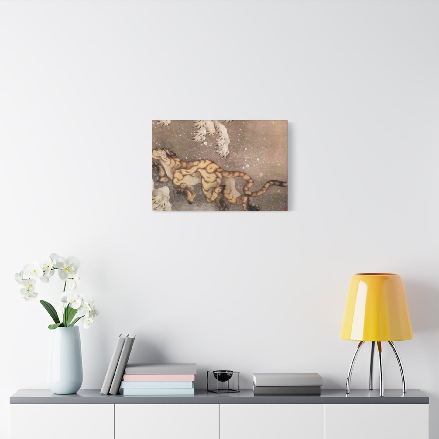 Katsushika Hokusai Old Tiger In The Snow Wall Art & Canvas Prints
