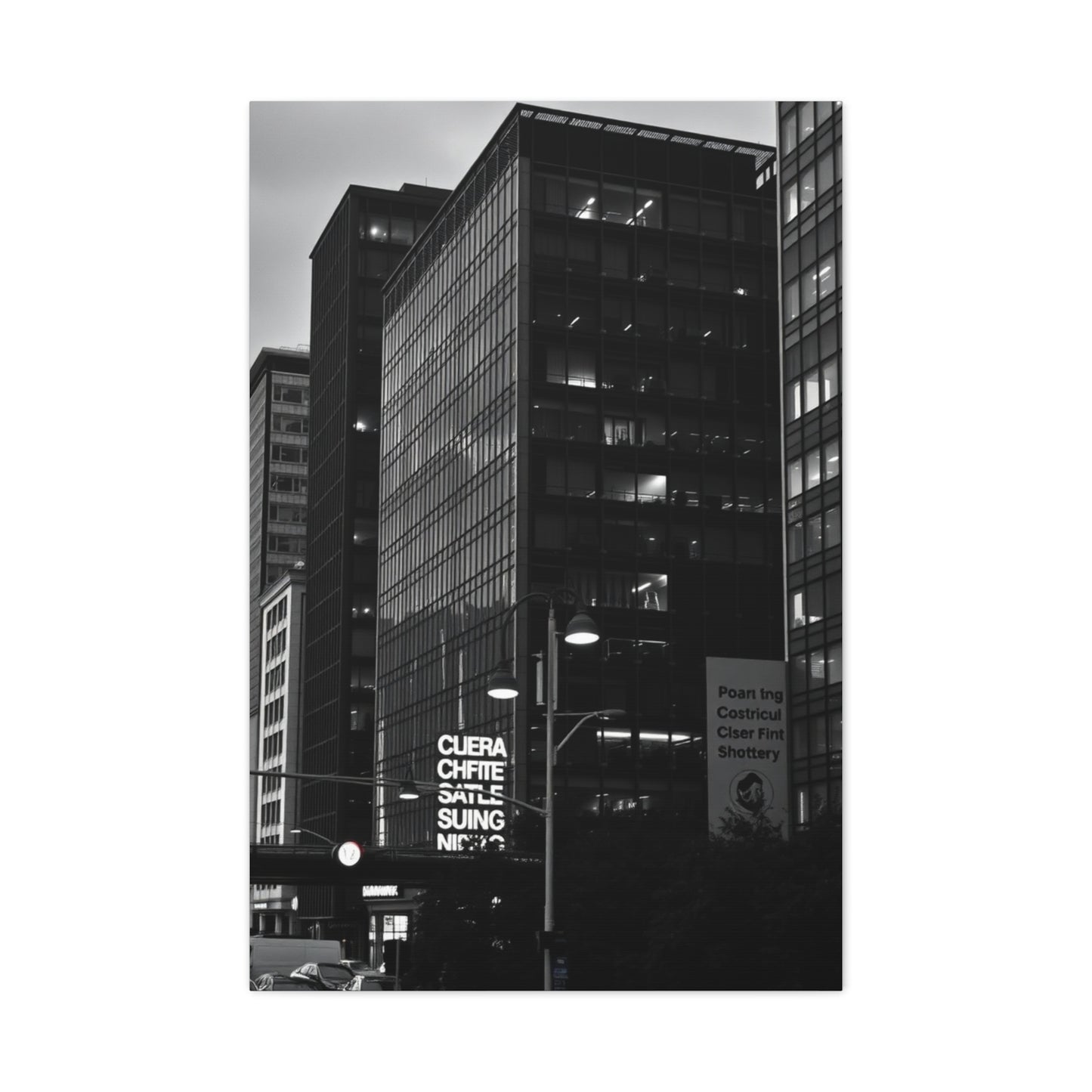 Elite Black & White Cityscapes Art Vision Wall Art & Canvas Print