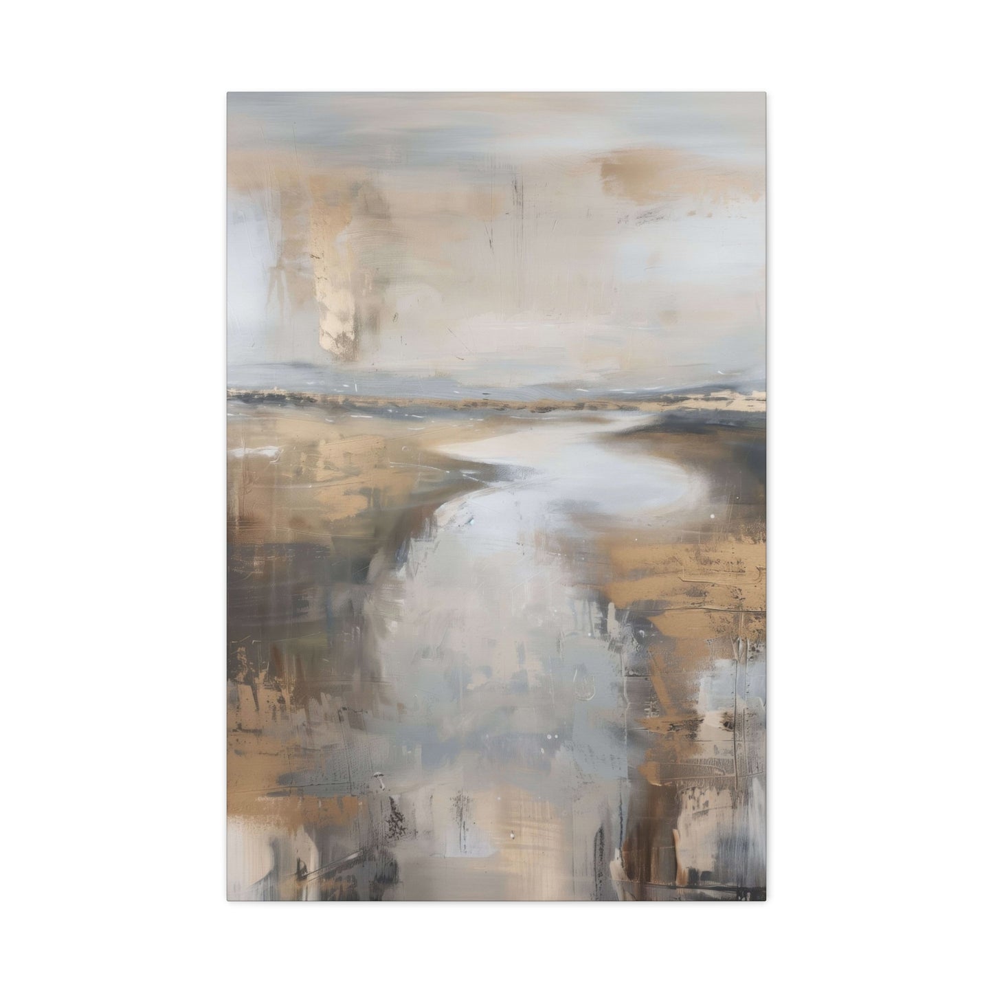 Golden Riverbank Earthy Wall Art & Canvas Prints