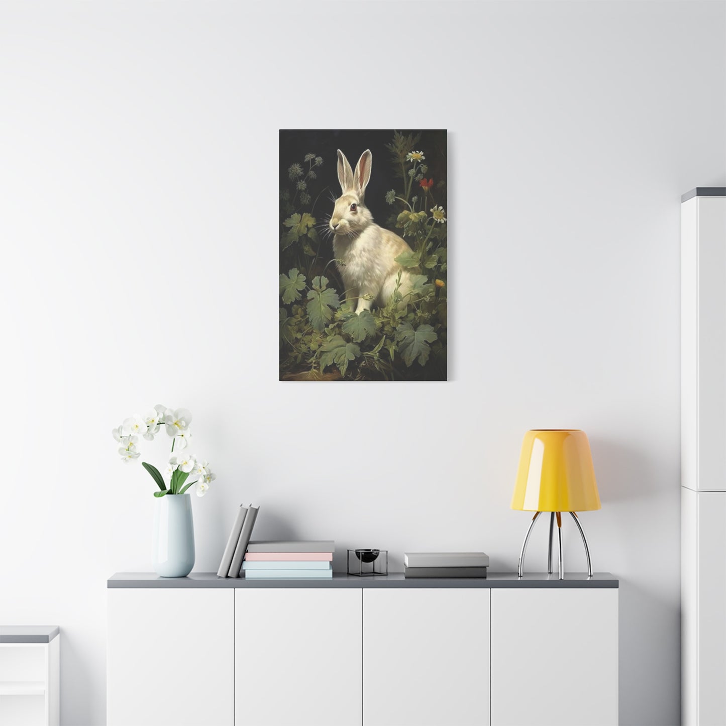 The Small White Rabbit Wall Art & Canvas Prints
