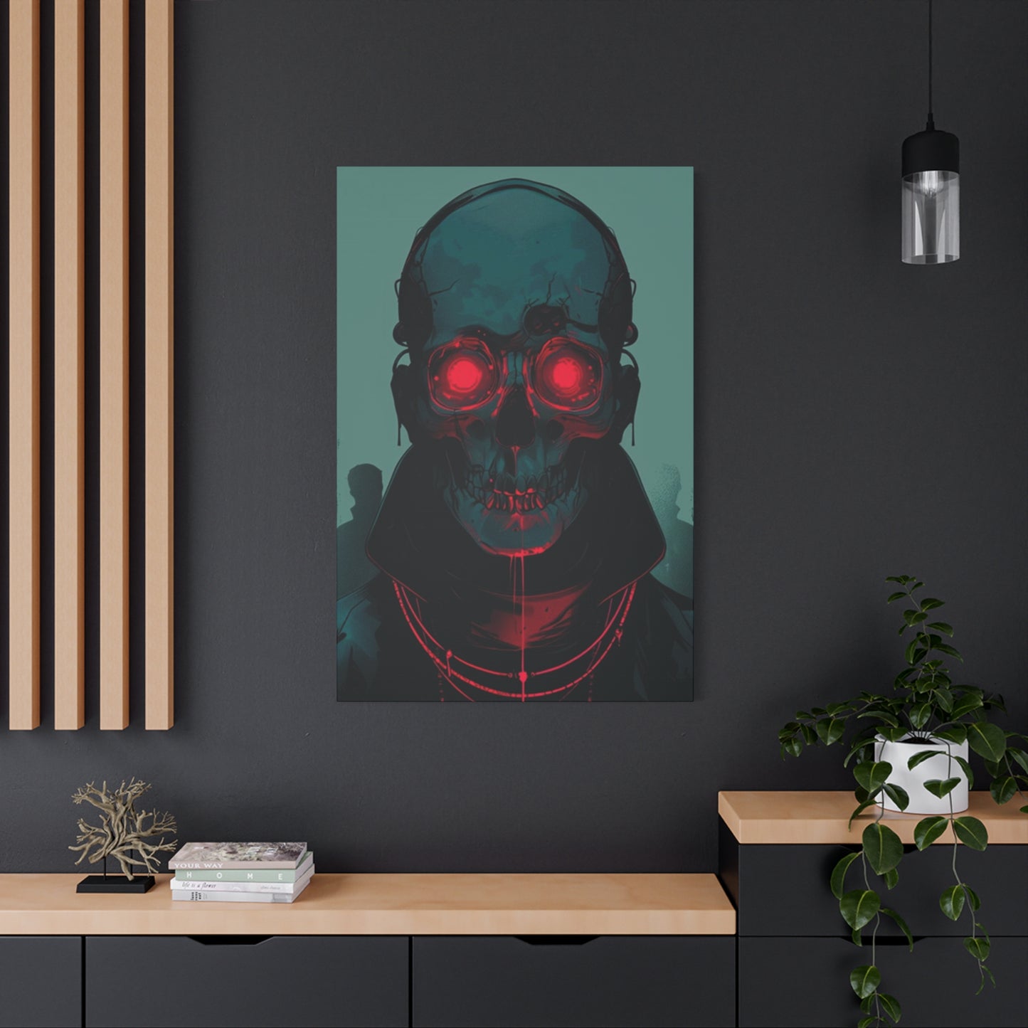 Red Eye Skull Wall Art & Canvas Prints