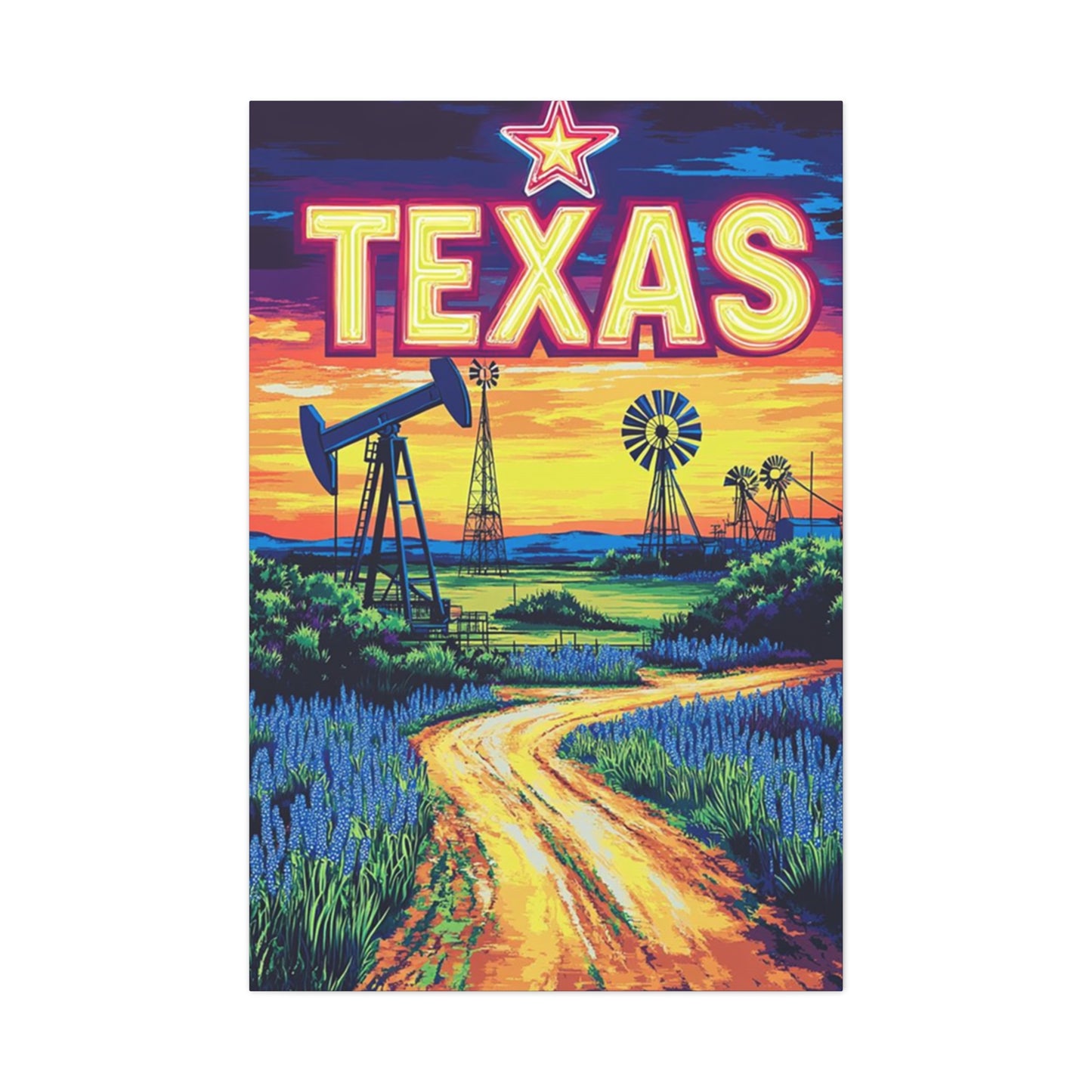 Texas Landscape Painting Wall Art & Canvas Prints