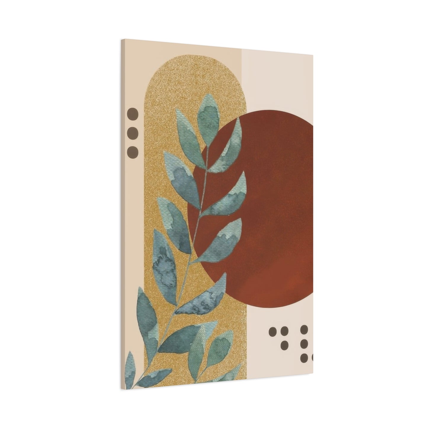 Abstract Plant Earth Tones Wall Art & Canvas Prints