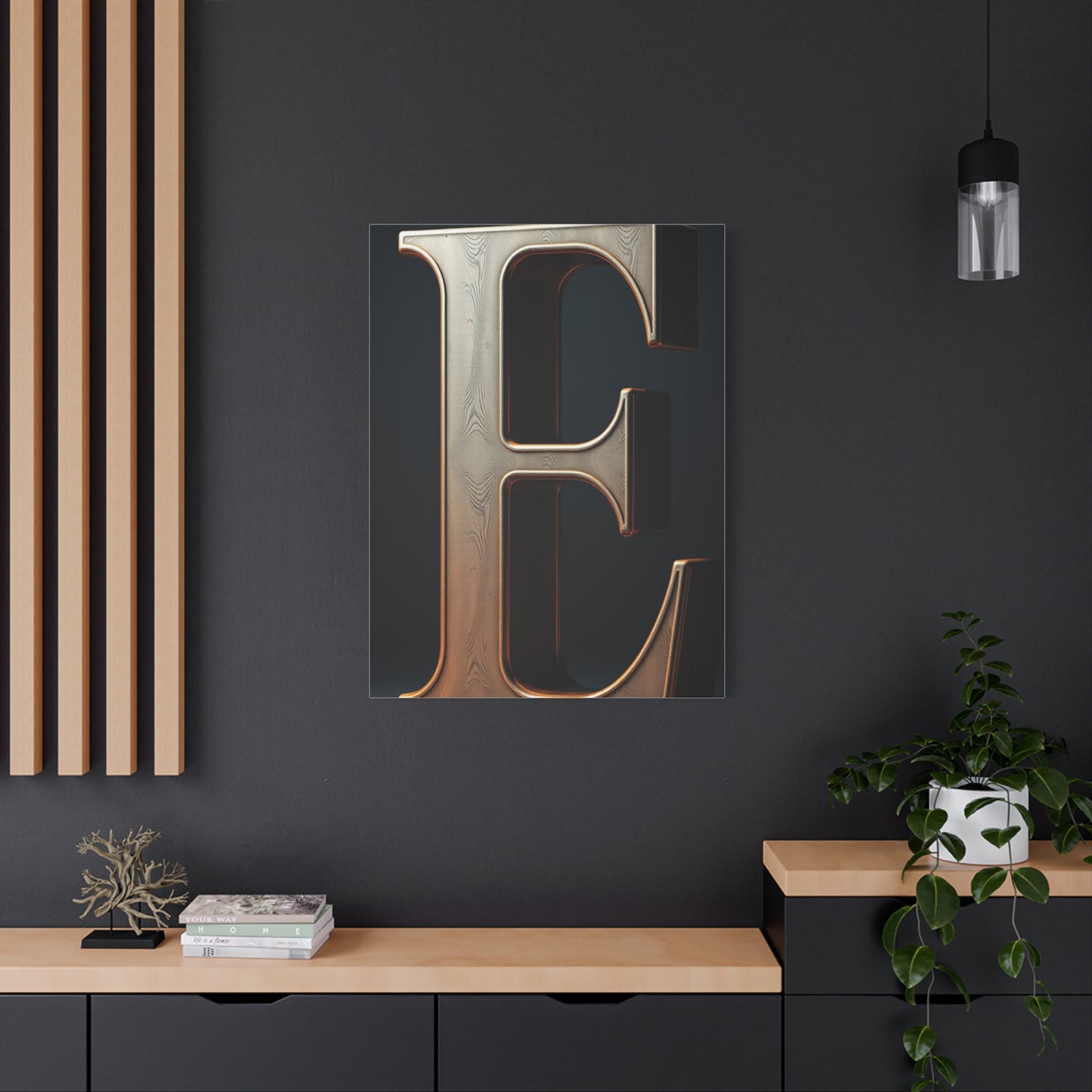 The Letter E - Art Refined Canvas Wall Art & Canvas Print