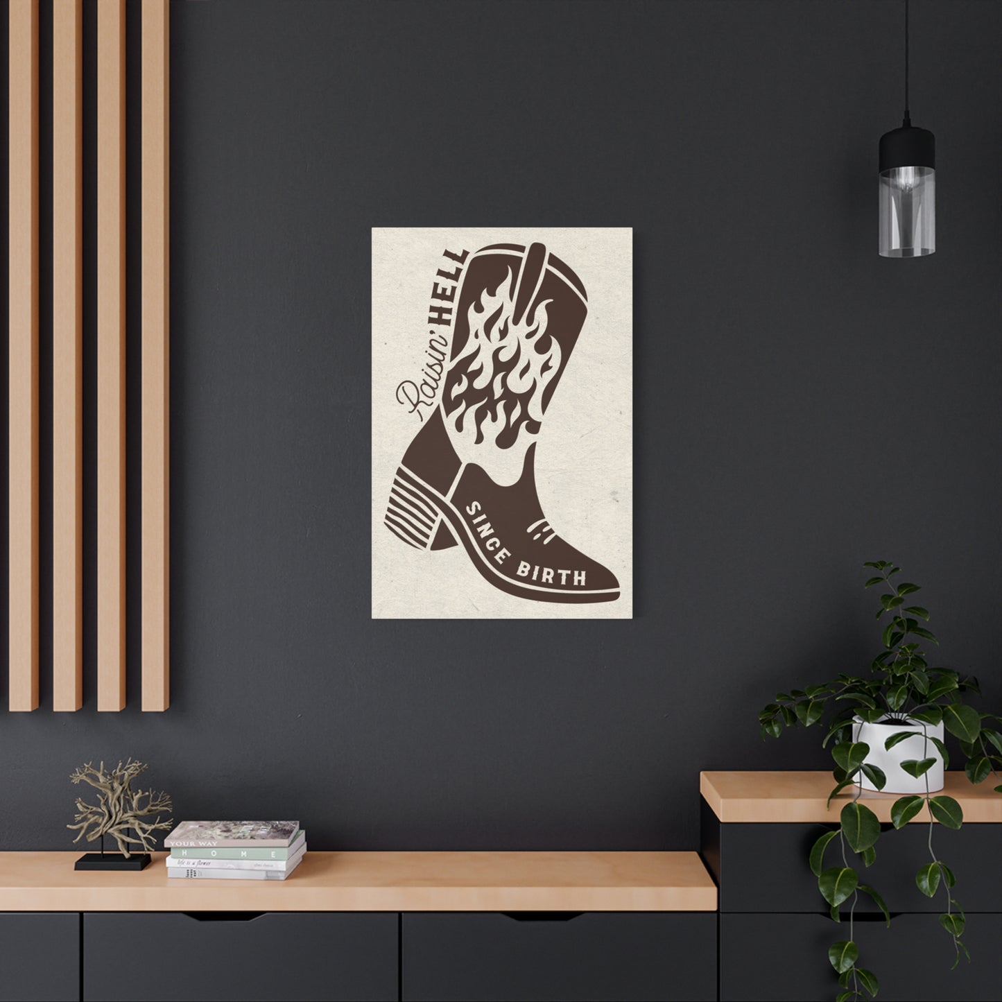 Raising Hell Since Birth Poster Wall Art & Canvas Prints