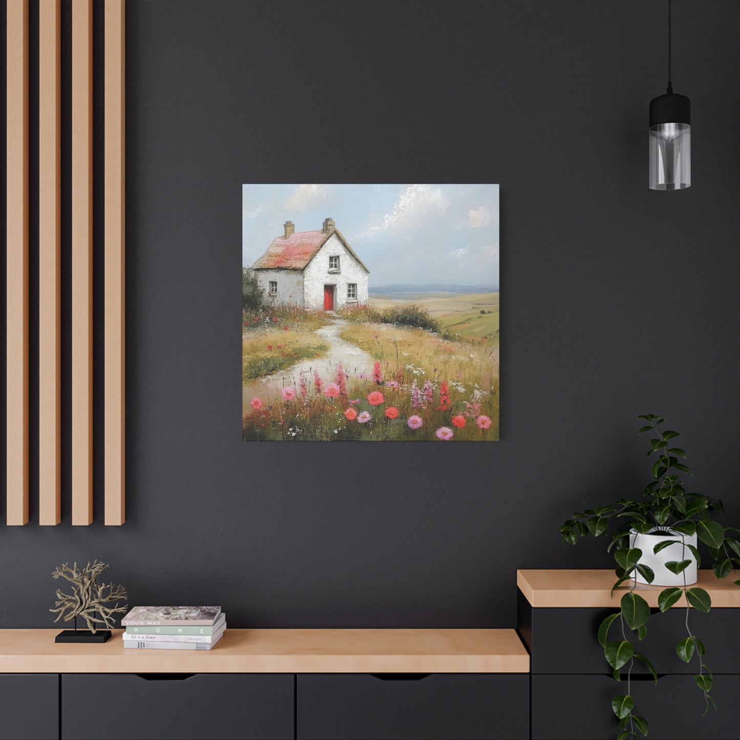 House On Hill Countryside Wall Art & Canvas Prints