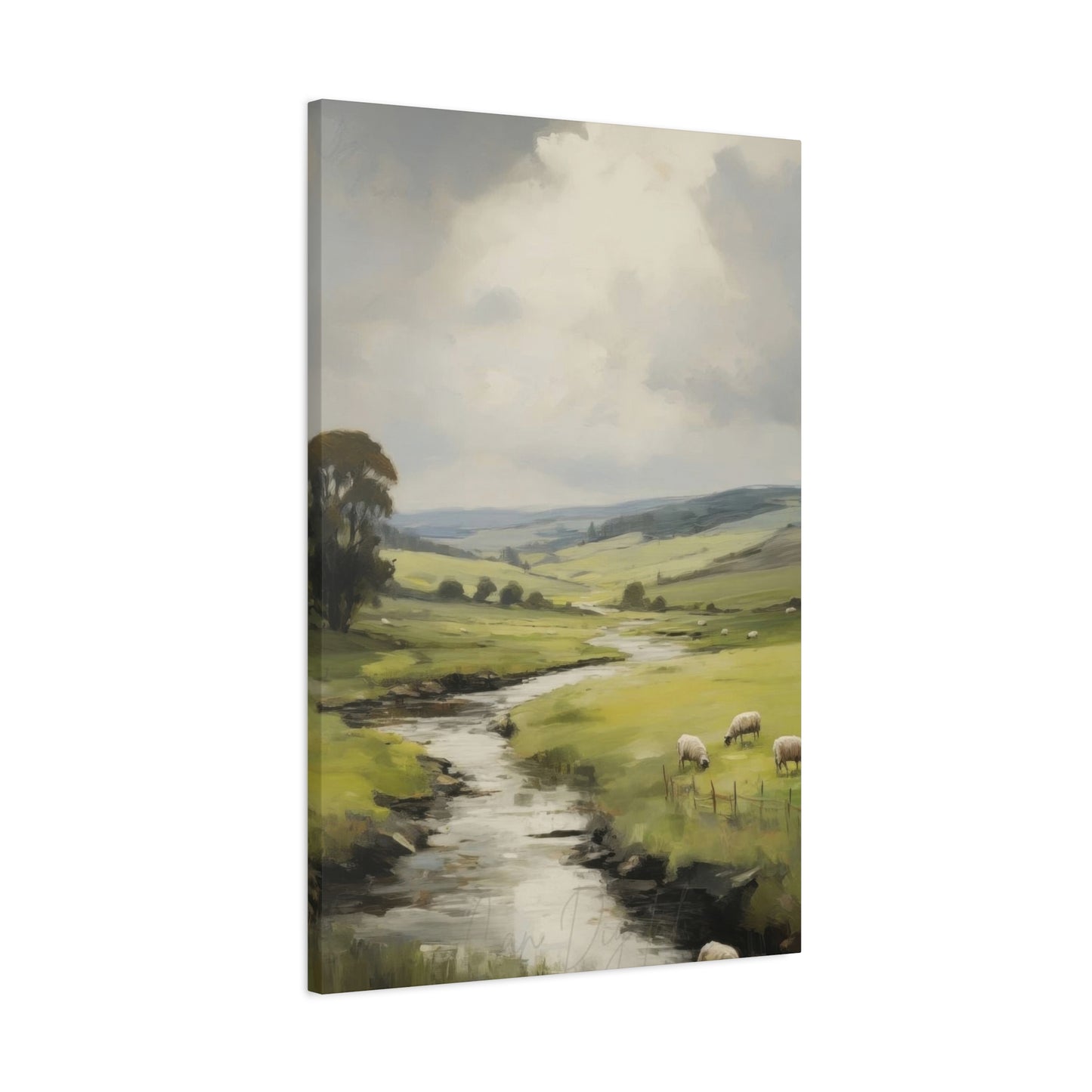 Countryside Water Stream Wall Art & Canvas Prints