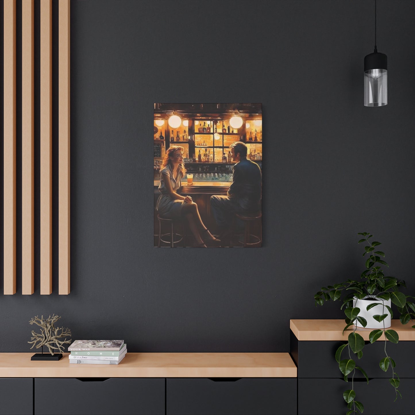 Couple At Bar Wall Art & Canvas Prints