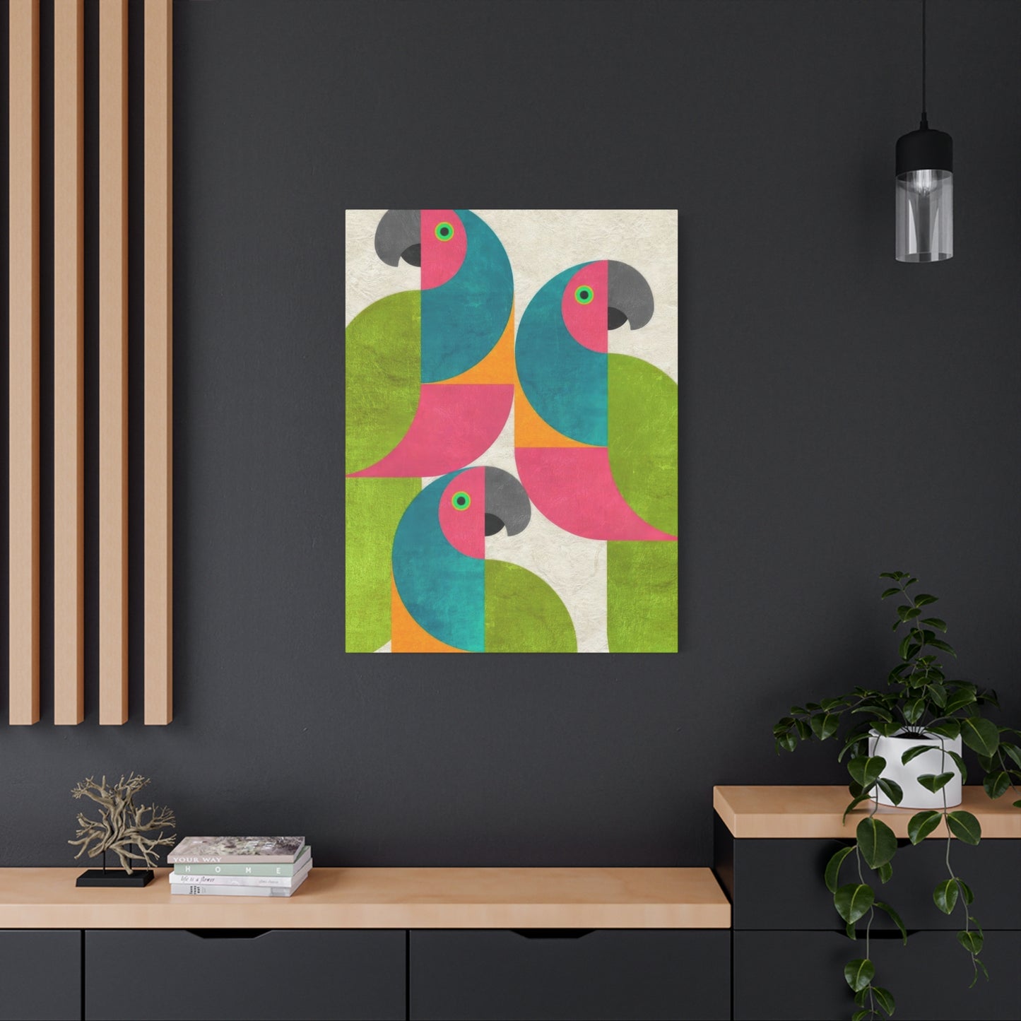 Parrot Abstract Colorful Wall Art & Canvas Prints